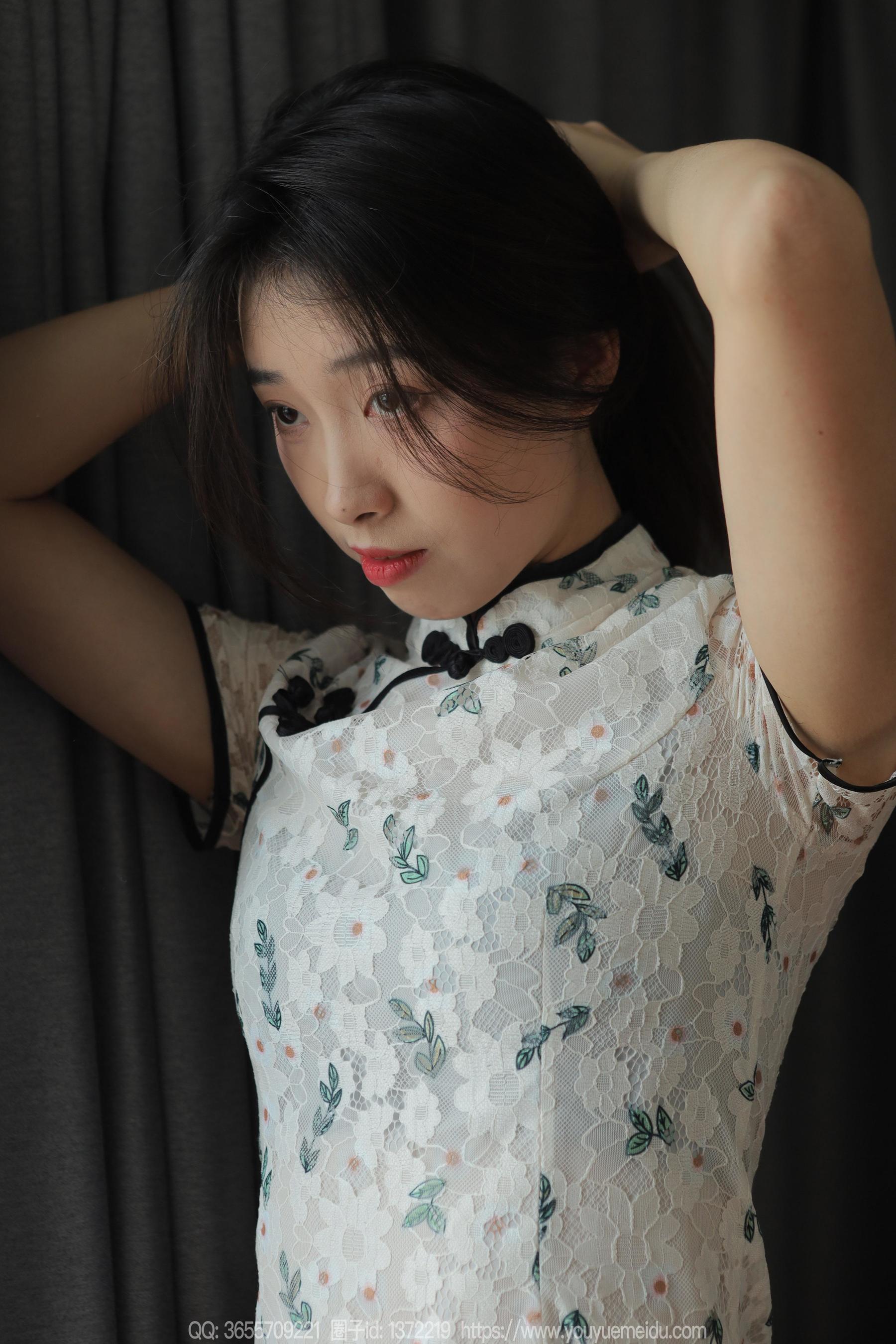 IESS异思趣向 - 模特： 小九 《粉嫩旗袍（下）》