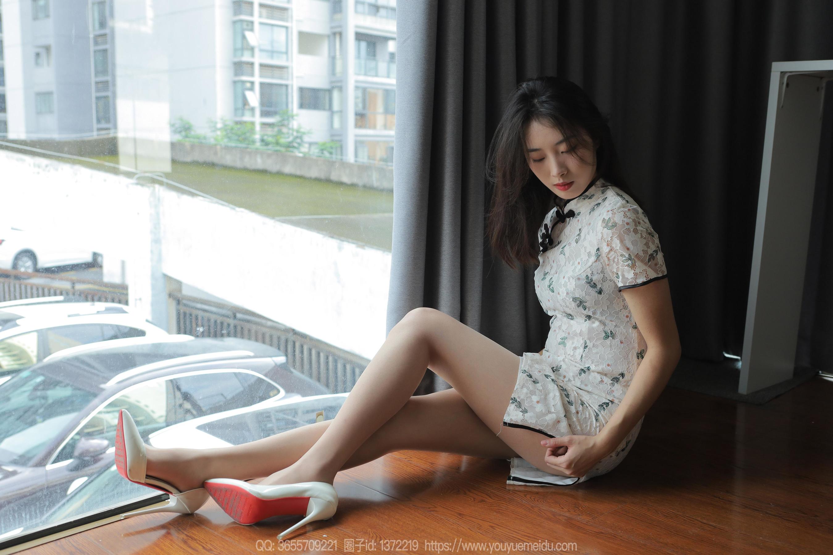 IESS异思趣向 - 模特： 小九 《粉嫩旗袍（下）》