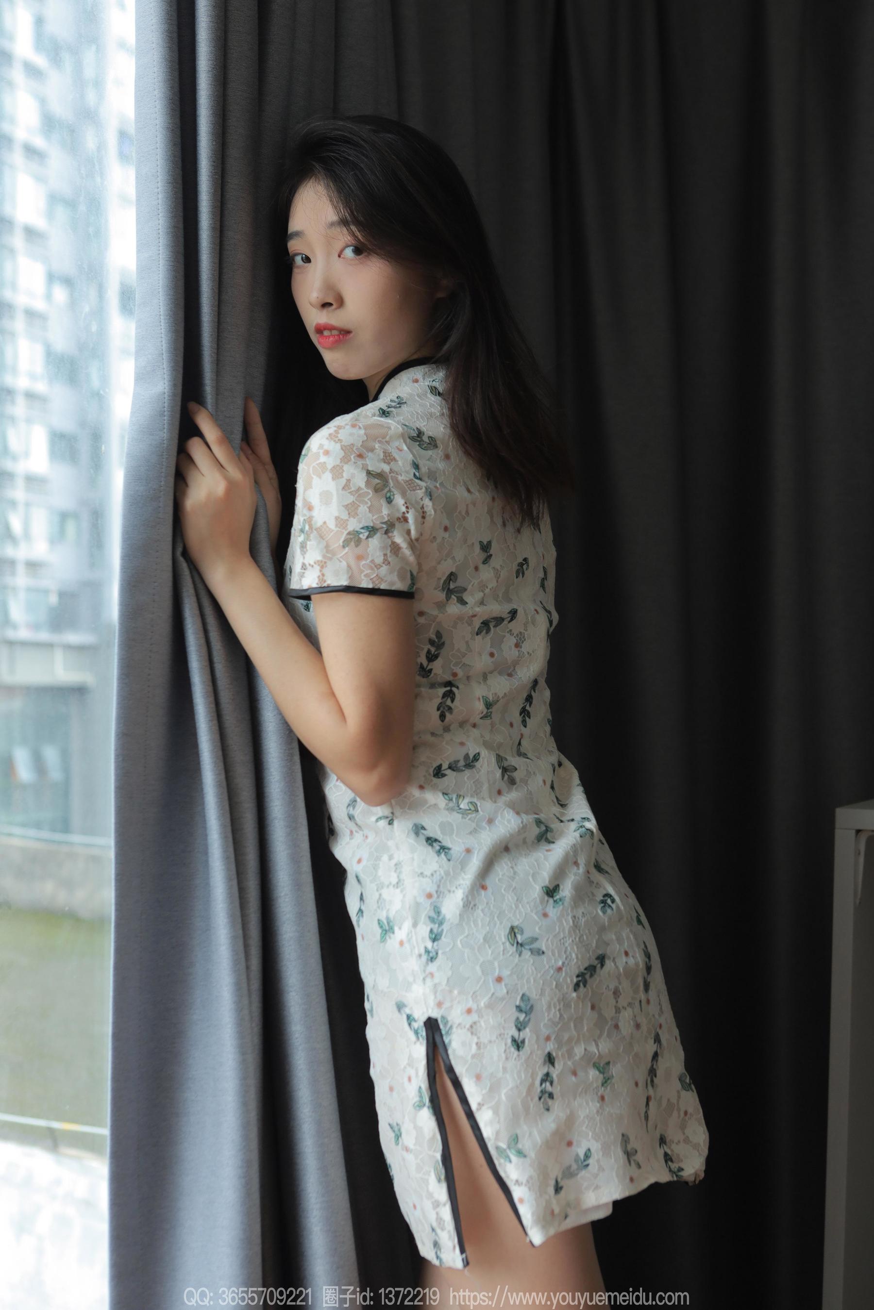 IESS异思趣向 - 模特： 小九 《粉嫩旗袍（下）》