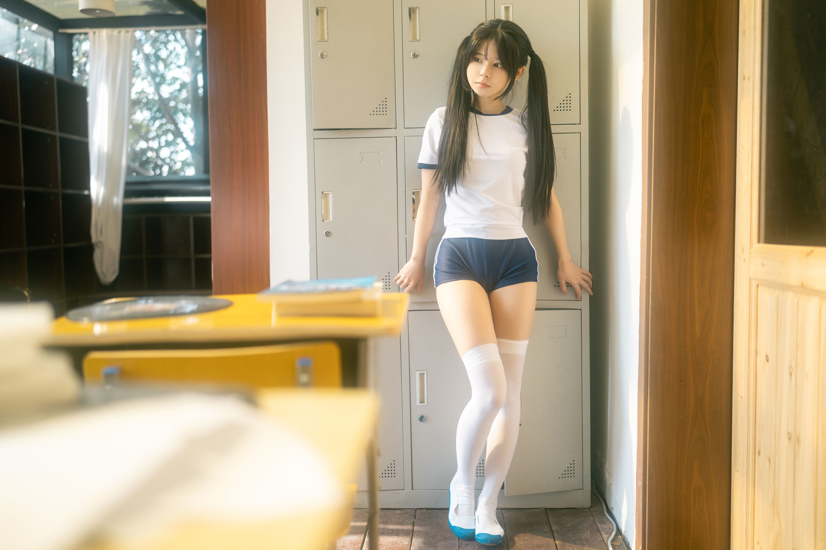 rua阮阮 - 春の更衣室-体操服