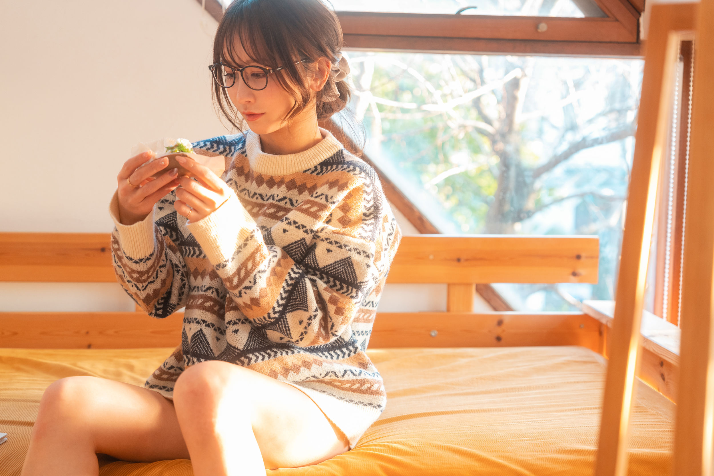いくみ – (193iKkyu3) [Fantia] 2023年03月 Warm and Fluffy Knit