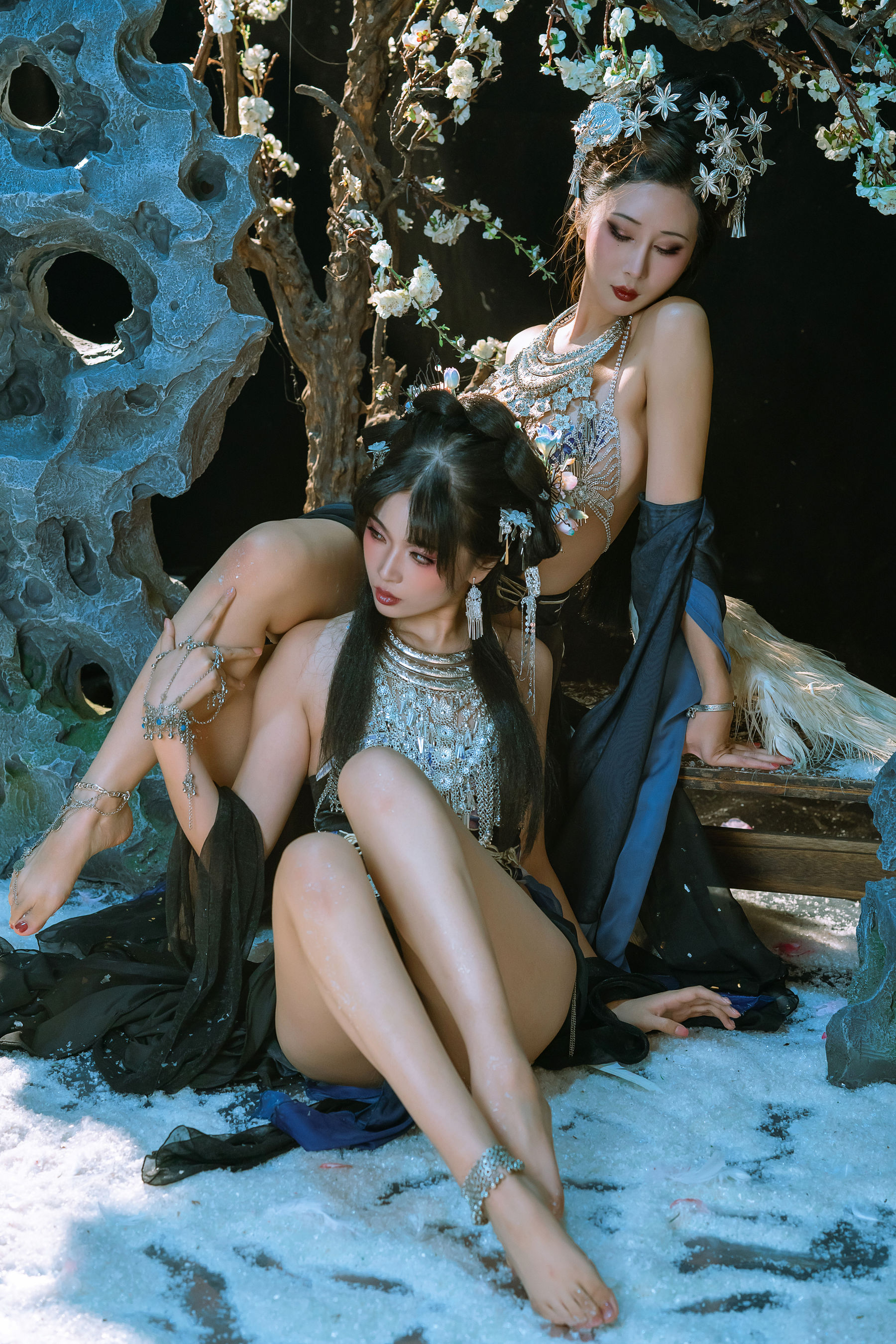 云溪溪 - 奶桃&轩萧学姐 苗疆少女
