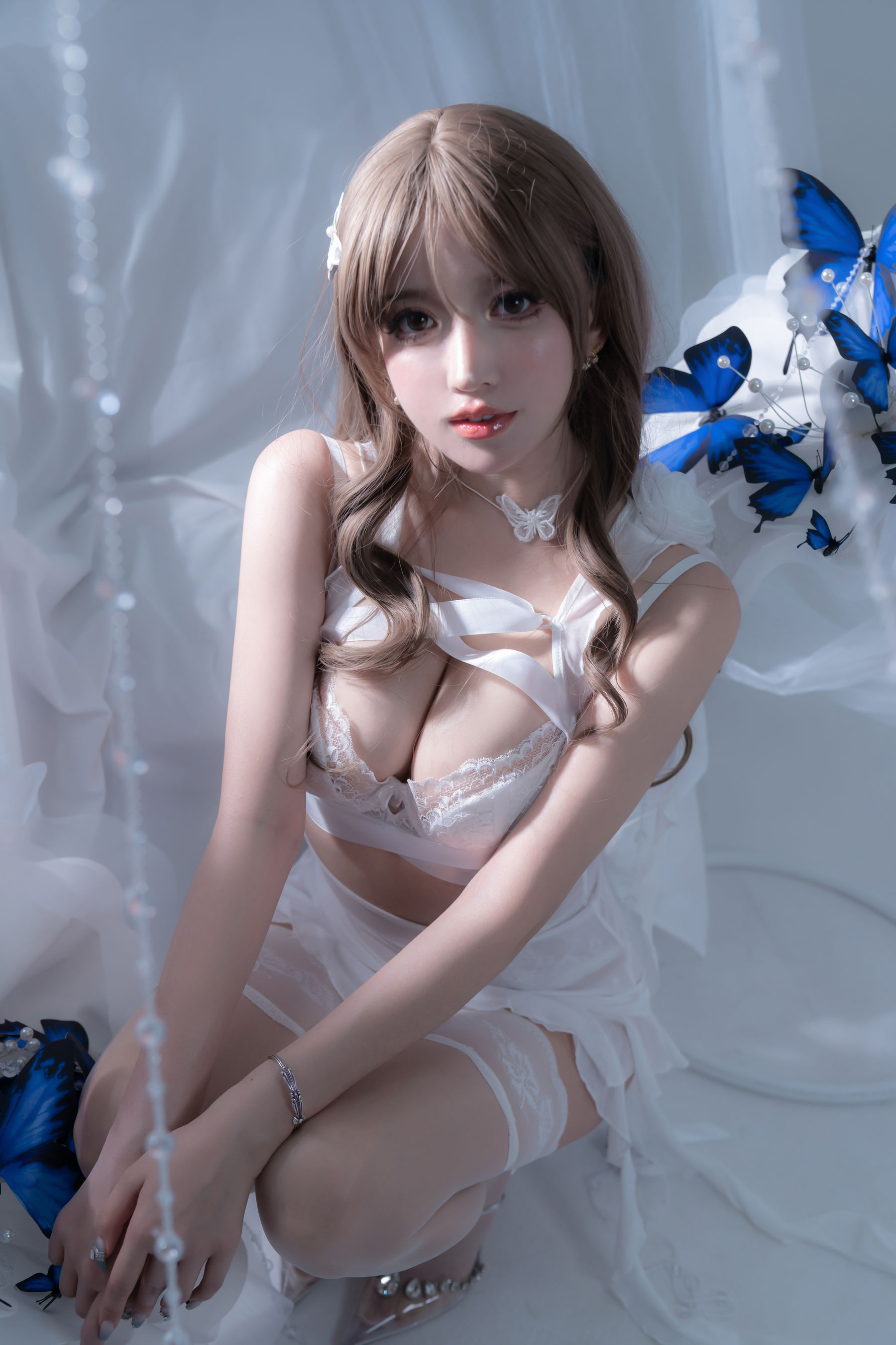 斗鱼 米线线sama 写真 - 电子蝴蝶