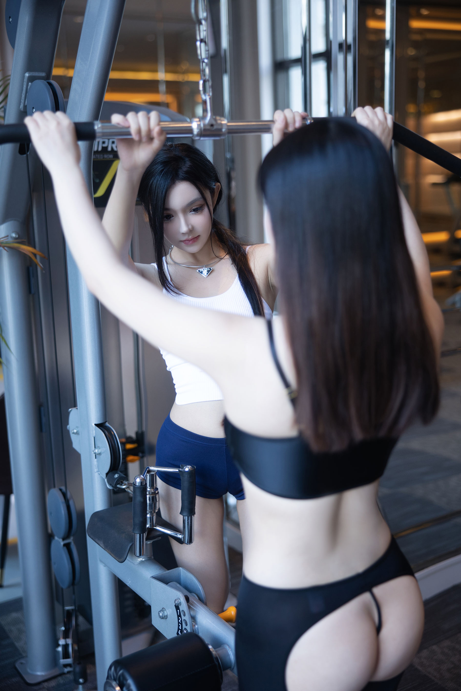 豆瓣酱&加朵 健身房写真