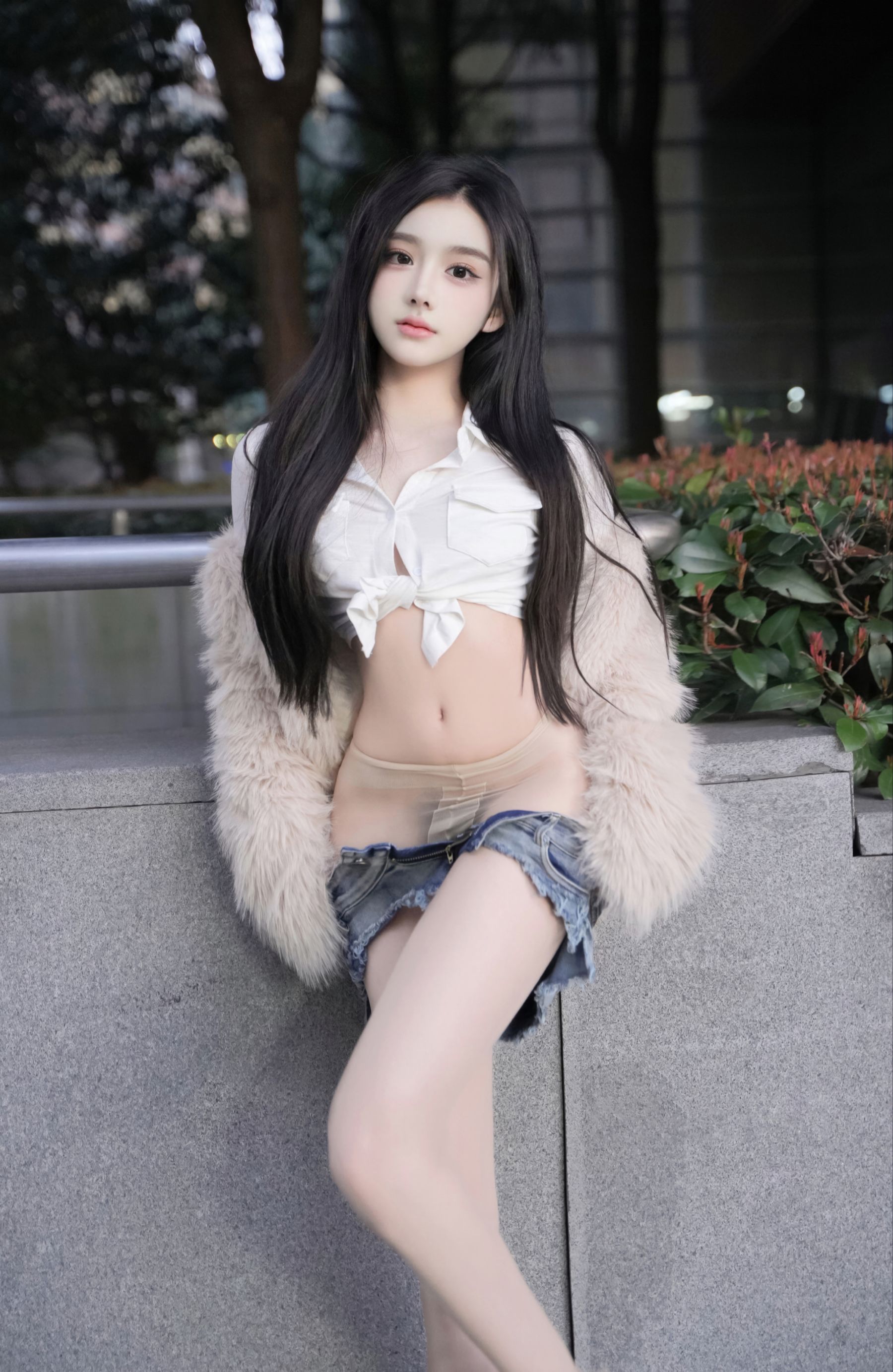 龙雪儿 - 牛仔短裤