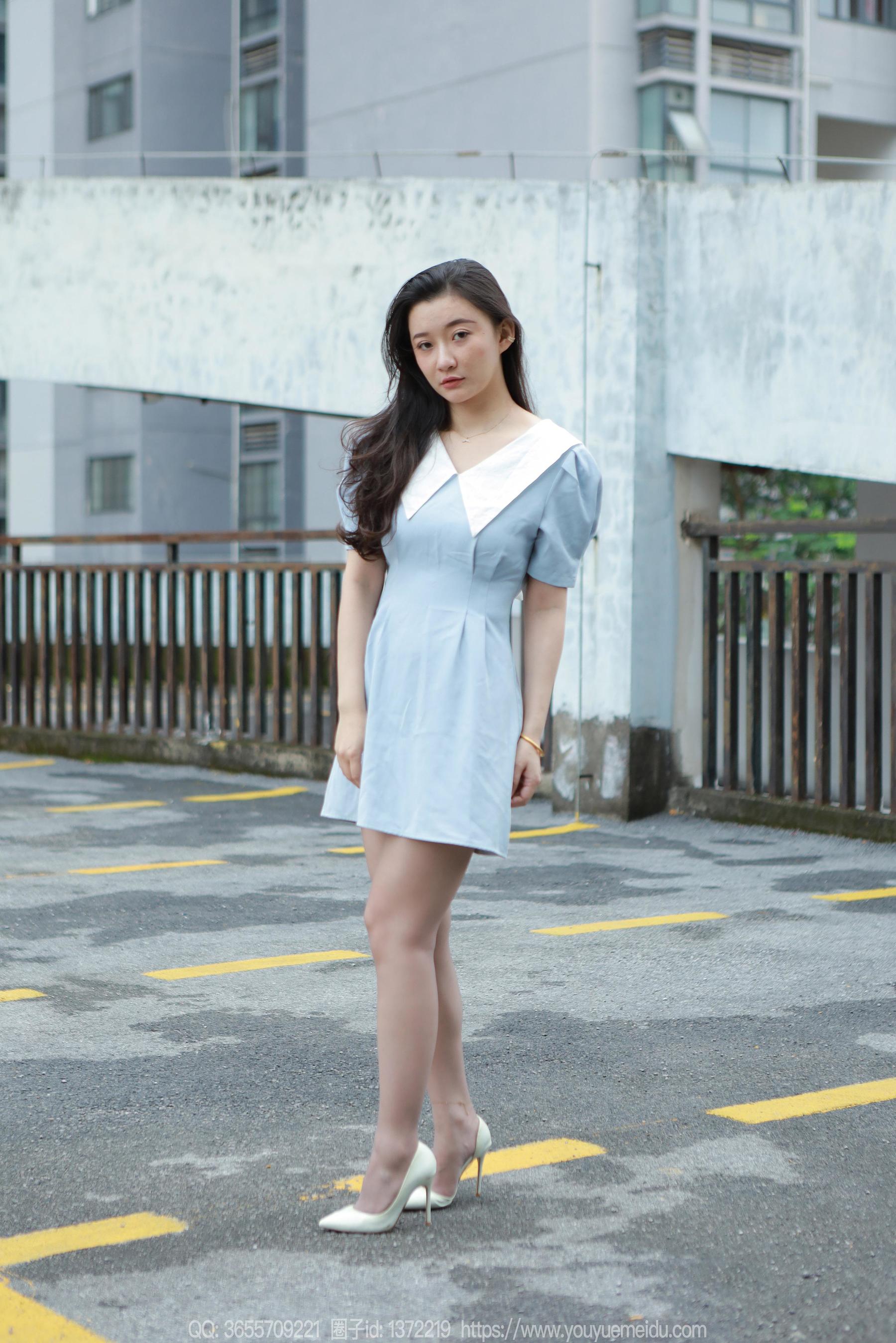 IESS异思趣向 - 模特： 秋秋 《蓝裙甜妹》