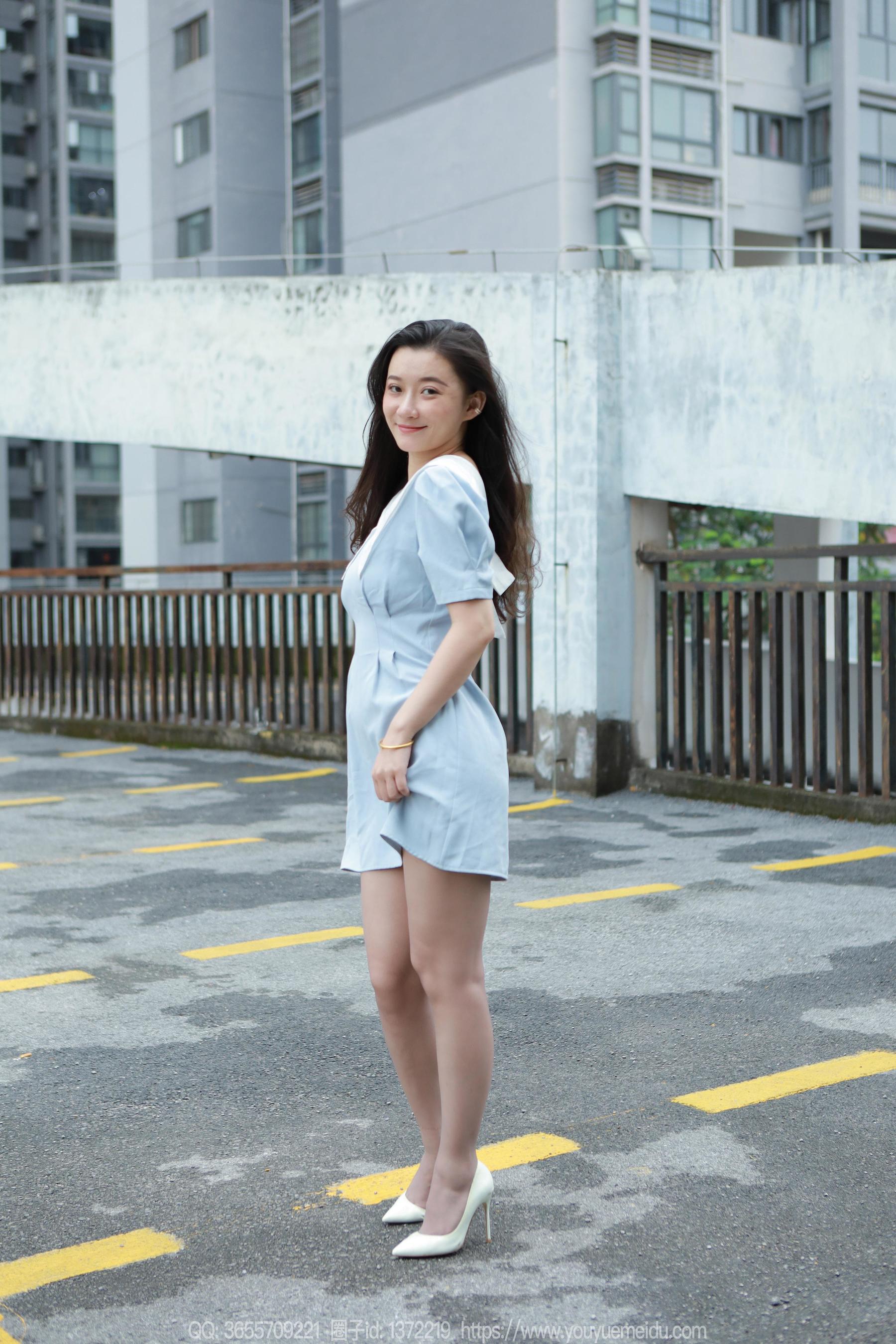 IESS异思趣向 - 模特： 秋秋 《蓝裙甜妹》