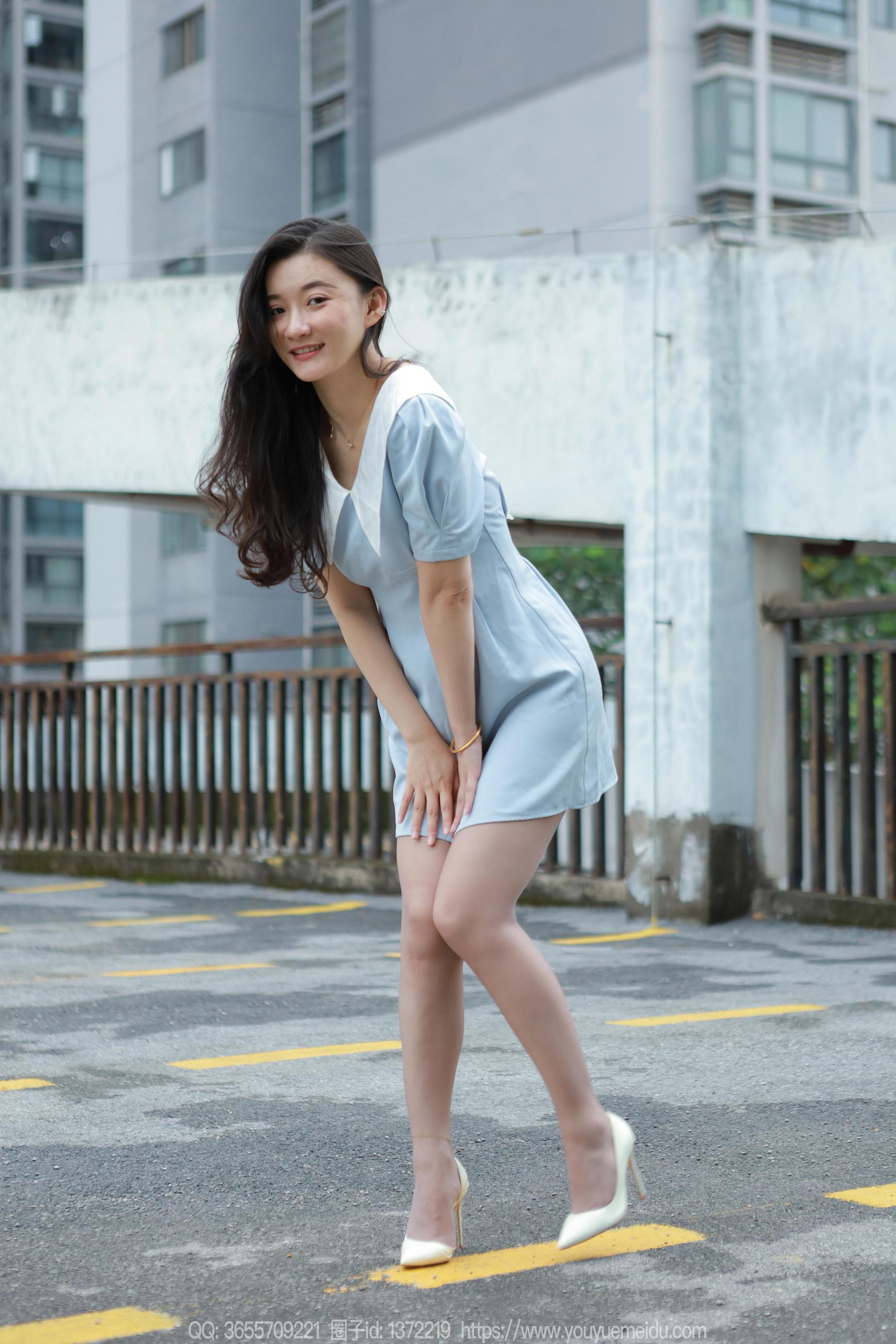 IESS异思趣向 - 模特： 秋秋 《蓝裙甜妹》