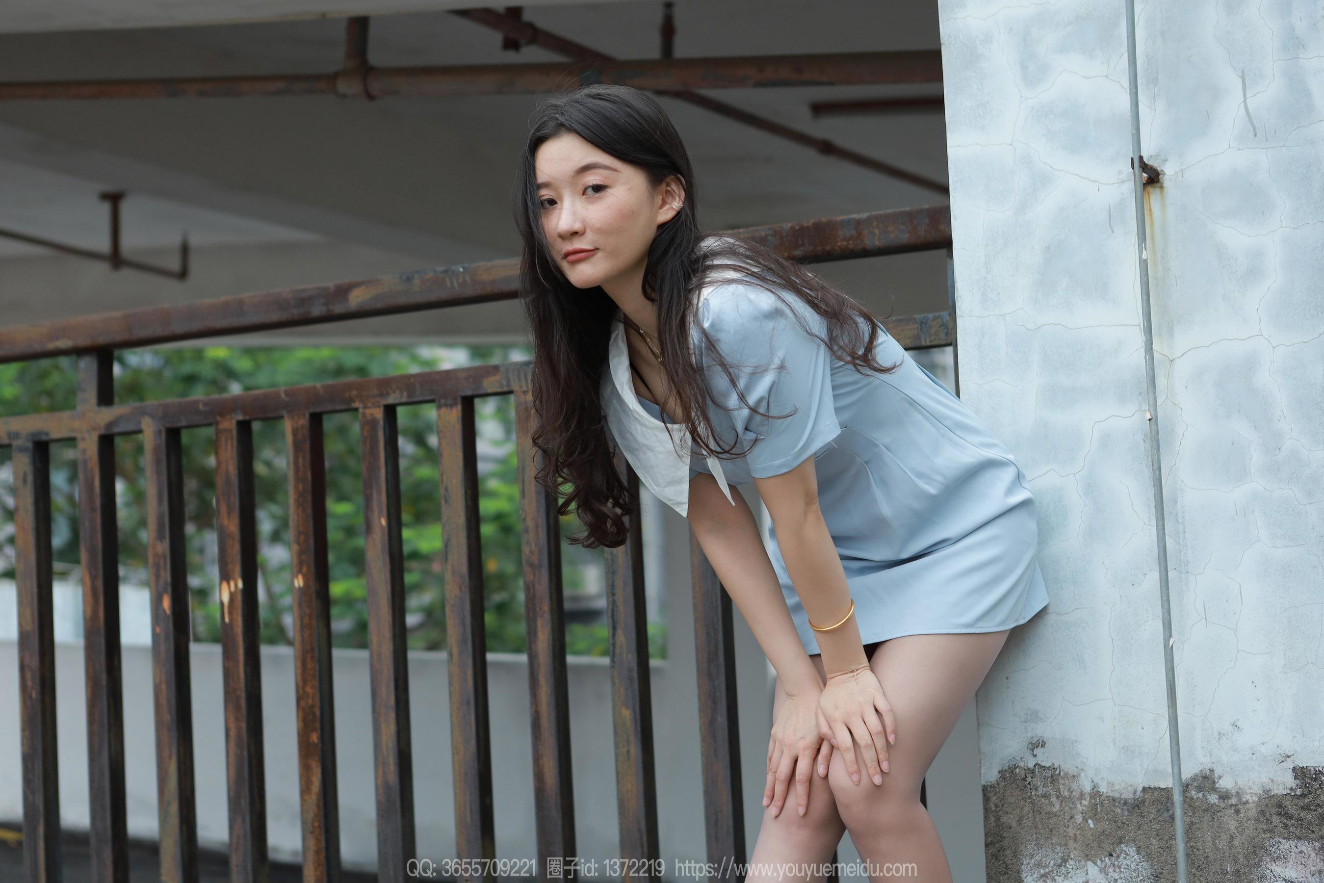 IESS异思趣向 - 模特： 秋秋 《蓝裙甜妹》