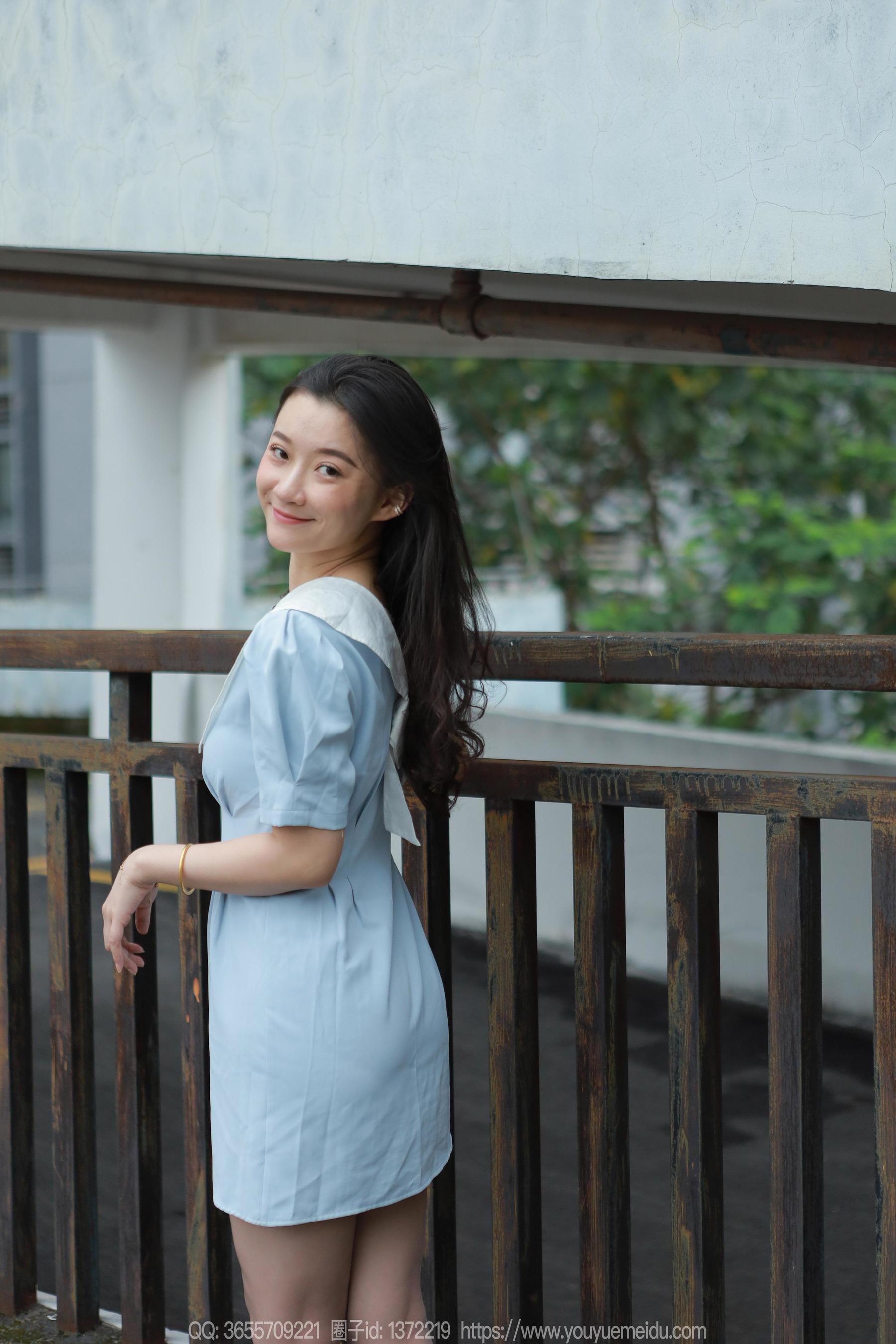 IESS异思趣向 - 模特： 秋秋 《蓝裙甜妹》