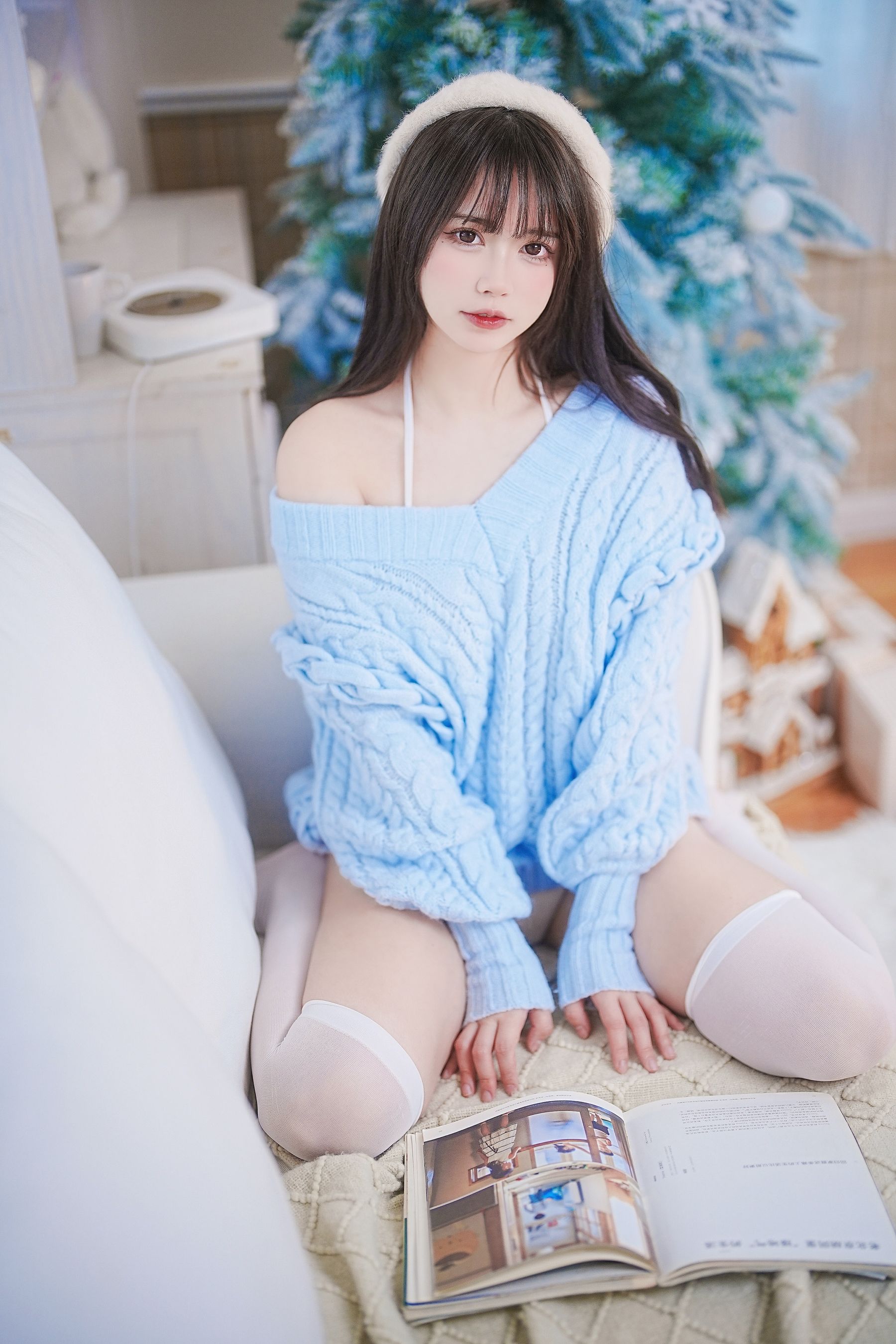 Tina很妖孽呀 - 蓝色秋冬毛衣
