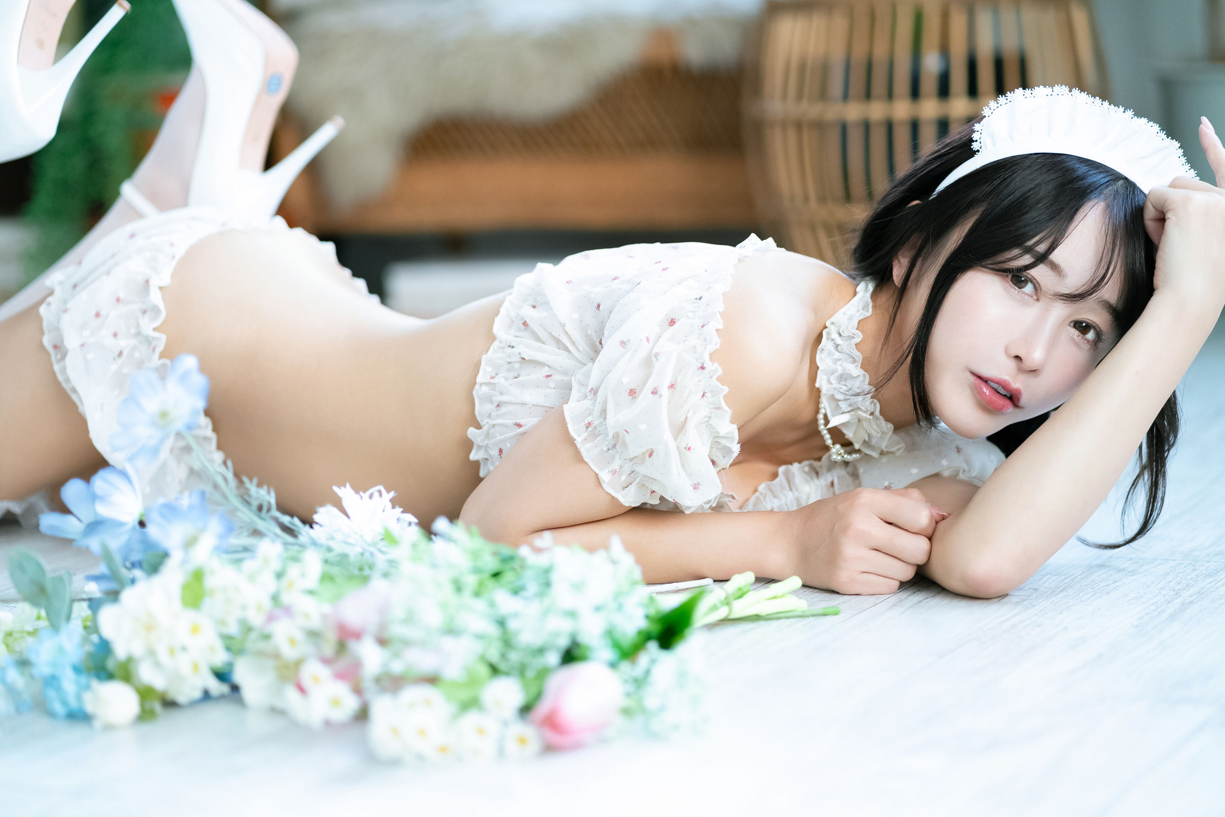 いくみ – (193iKkyu3) [Fantia] [2023.11.07] Sheer Chiffon Lingerie