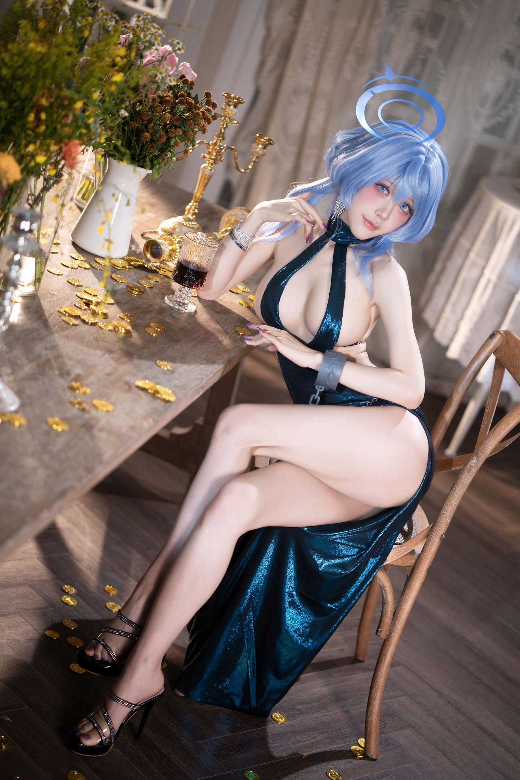 动漫博主 水淼aqua - 蔚蓝档案 天雨亚子礼服