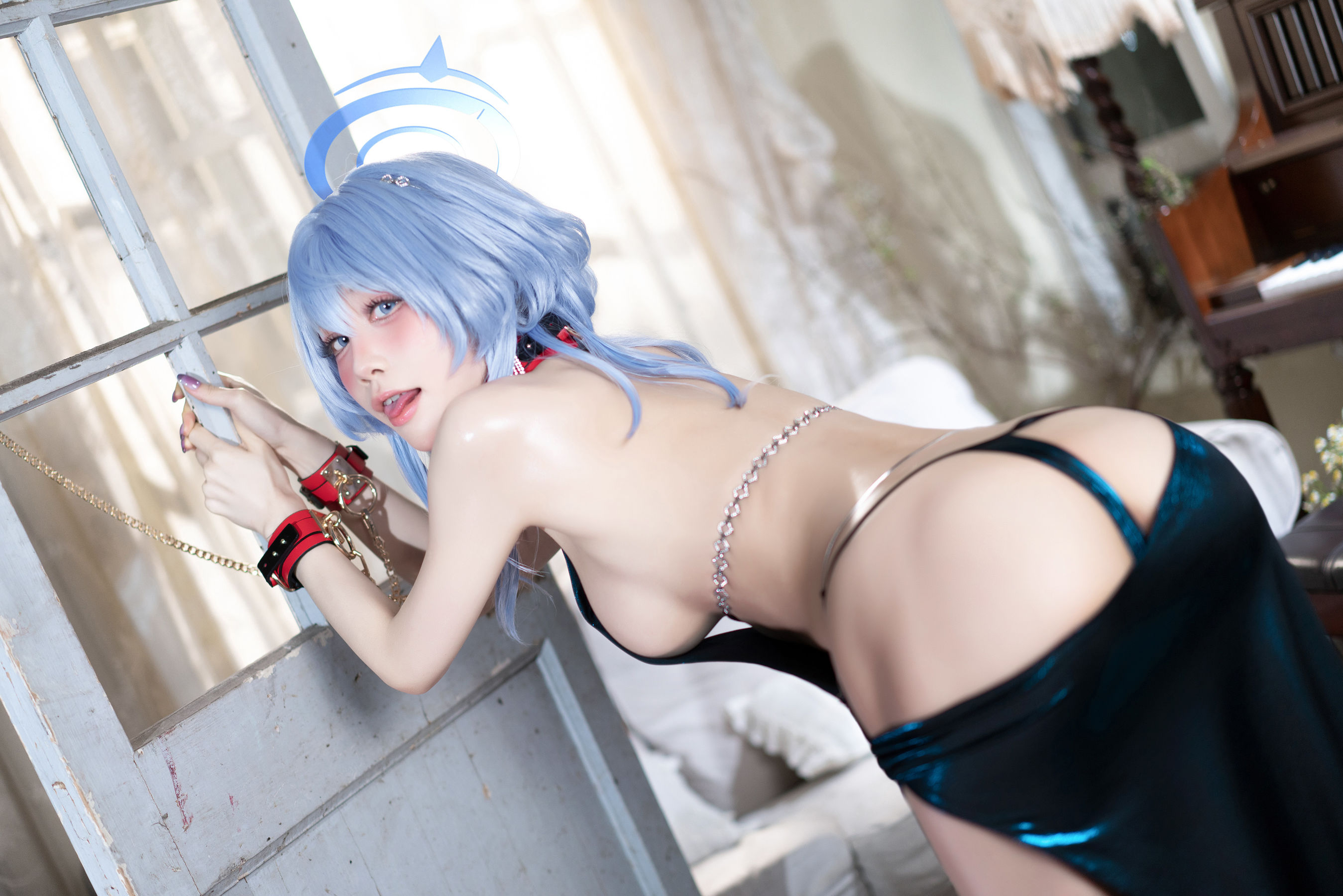 动漫博主 水淼aqua - 蔚蓝档案 天雨亚子礼服