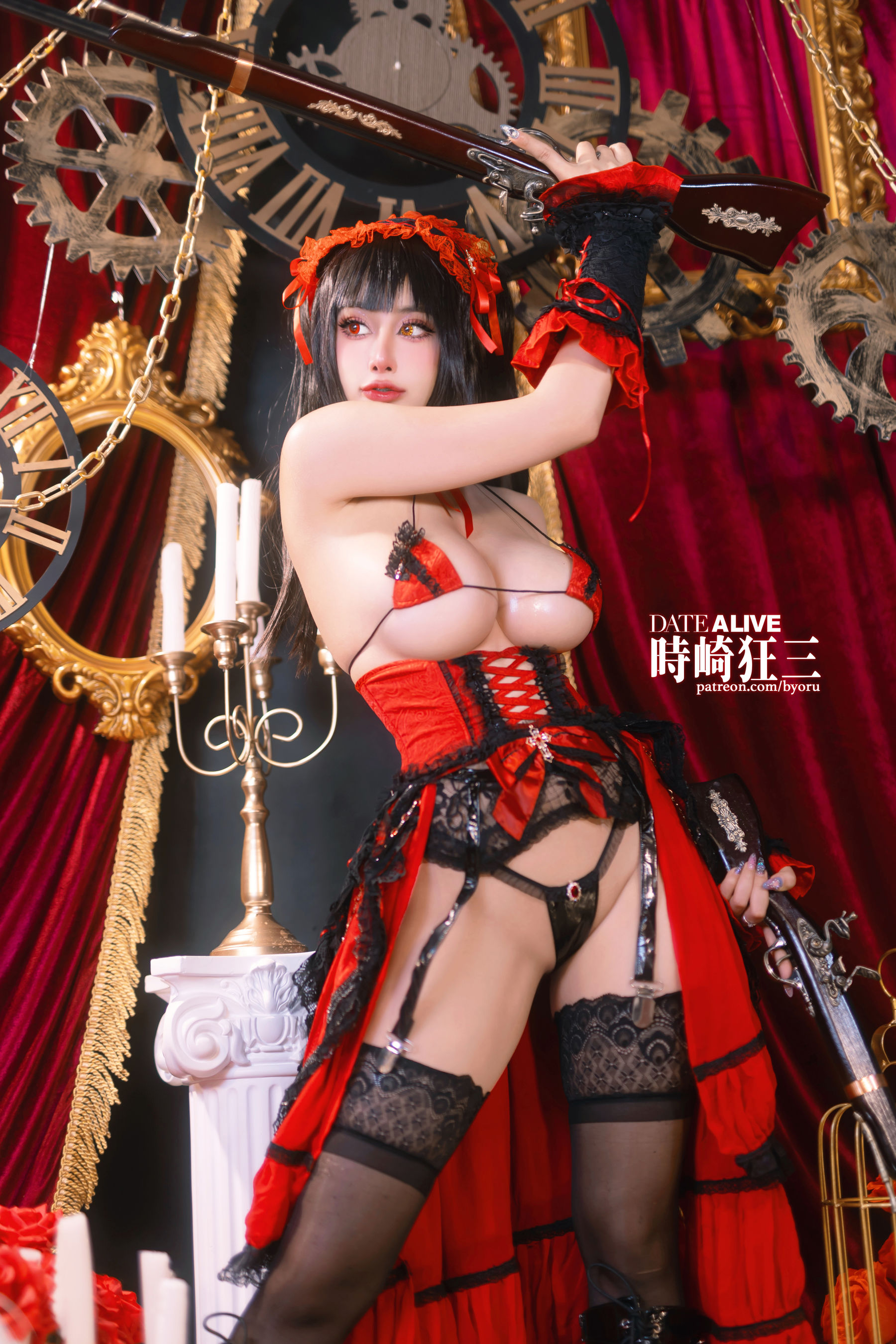 日本性感萝莉Byoru - Kurumi Tokisaki - Date A Live