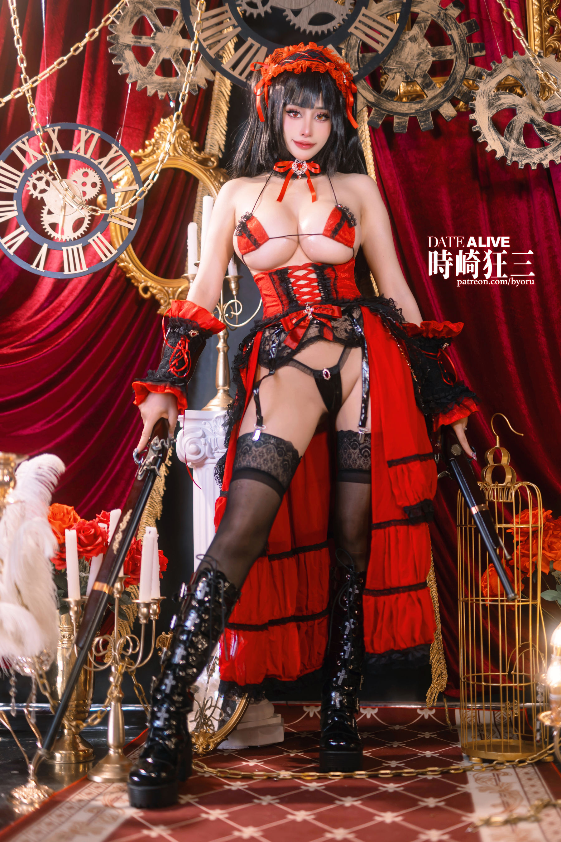 日本性感萝莉Byoru - Kurumi Tokisaki - Date A Live