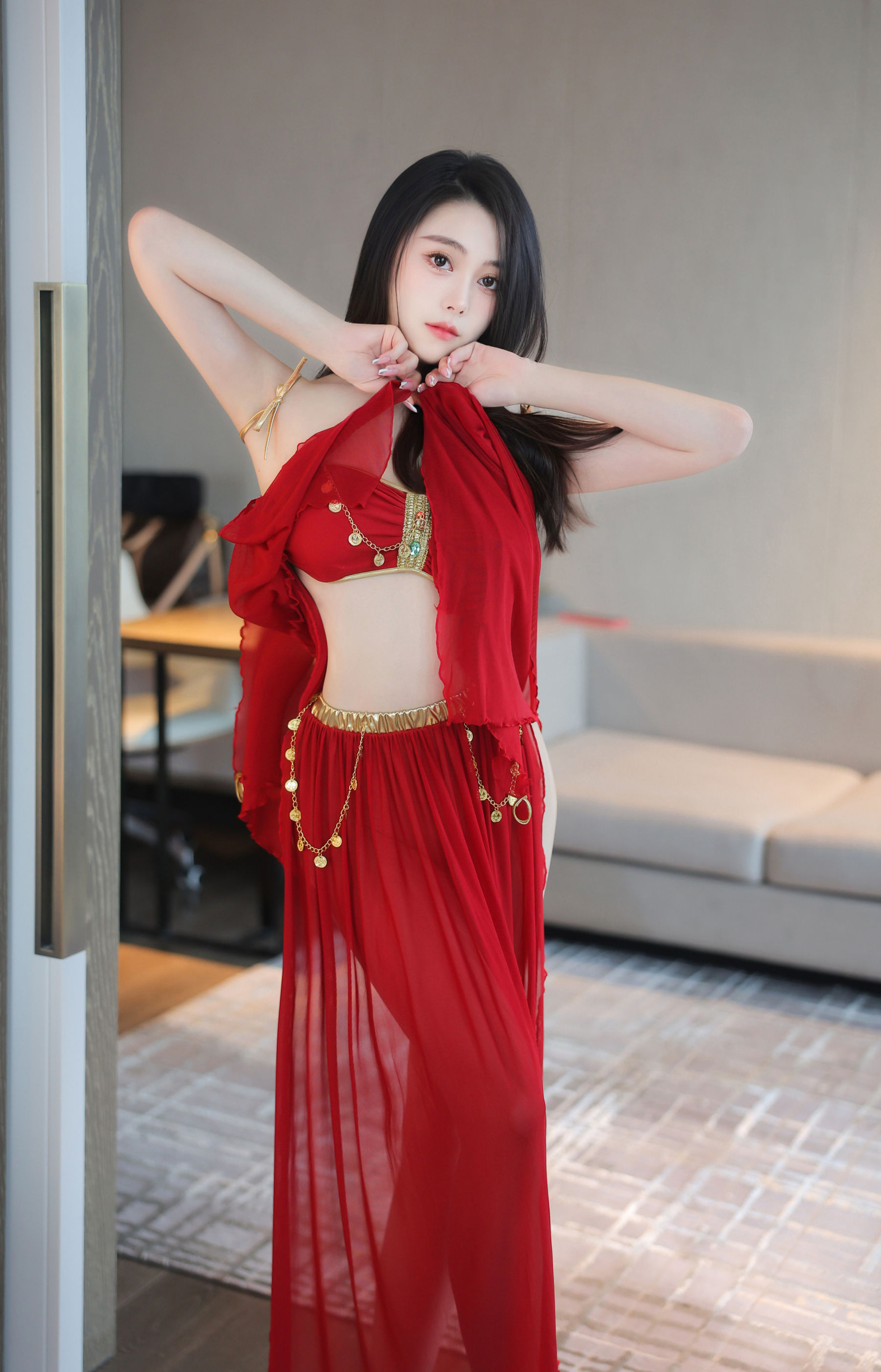 清妙 - 红色舞裙