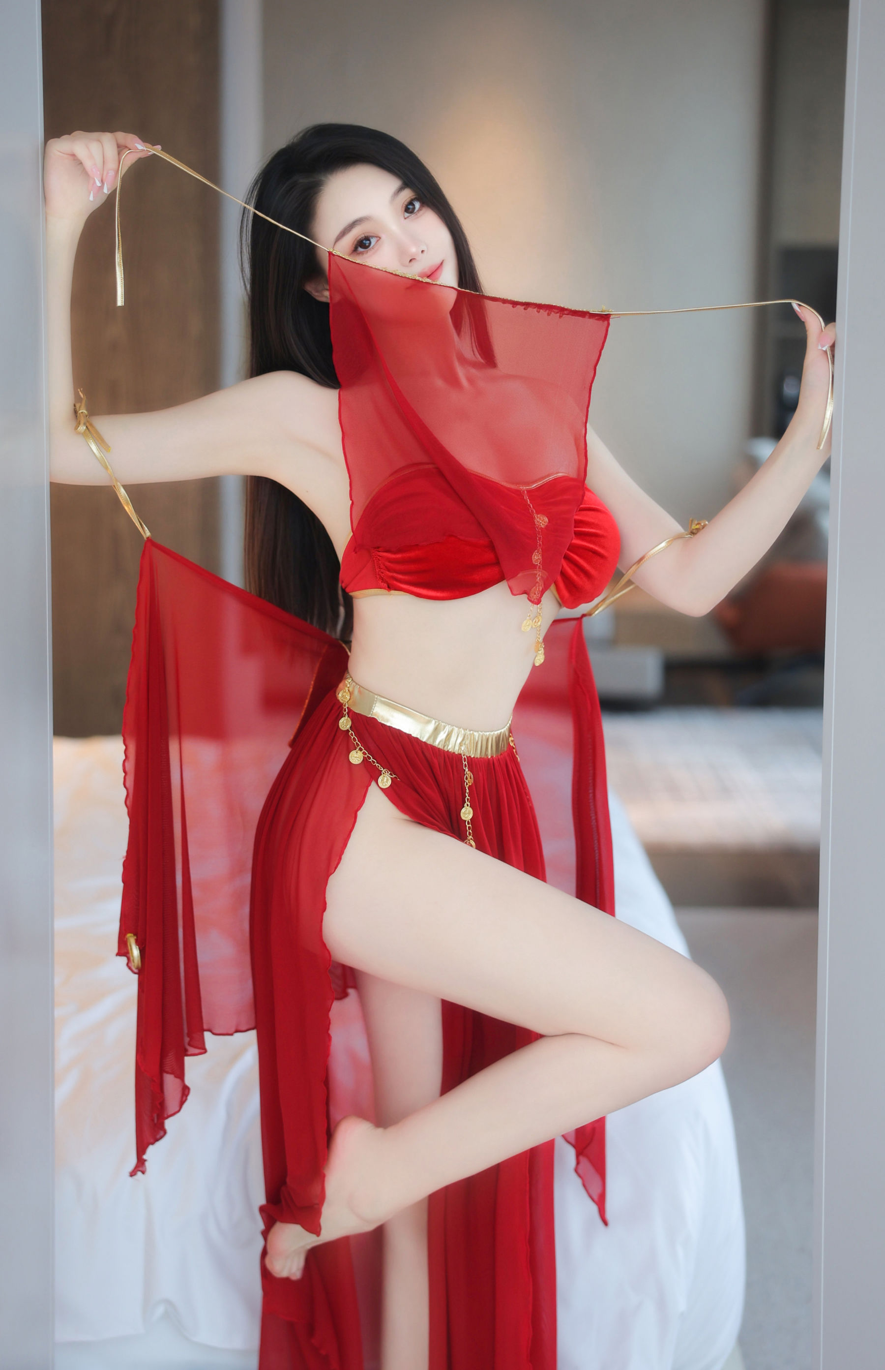 清妙 - 红色舞裙