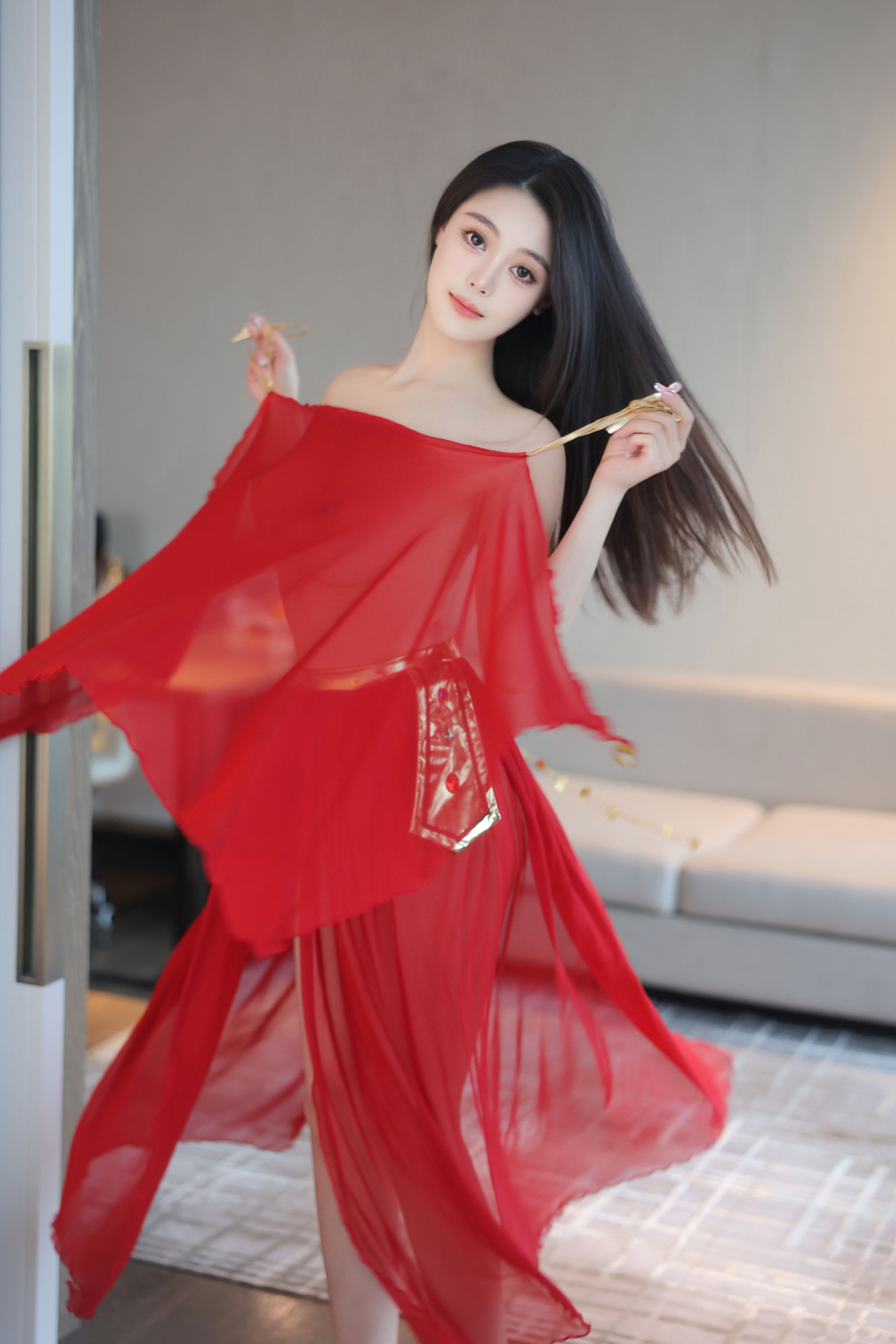 清妙 - 红色舞裙