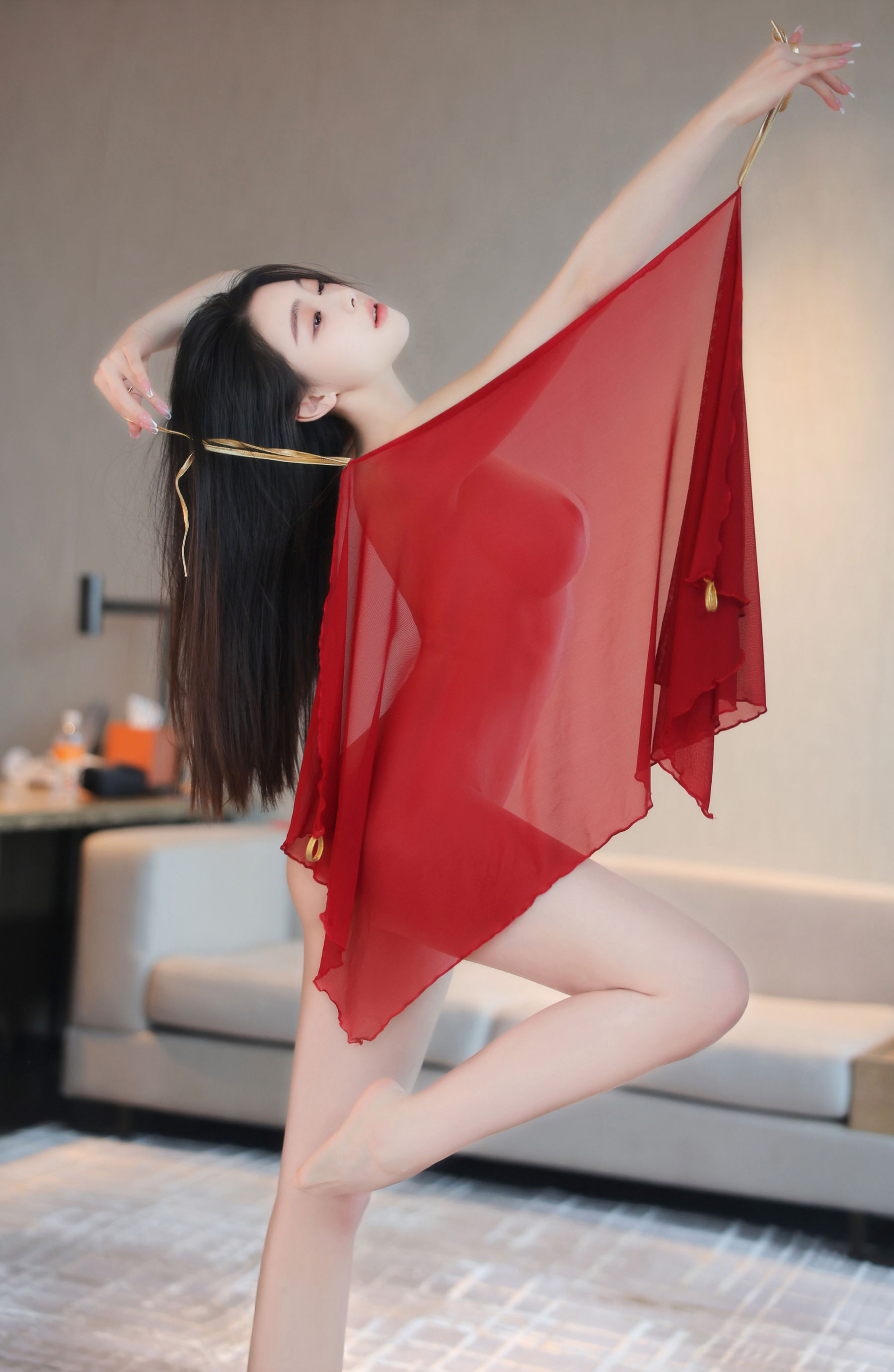 清妙 - 红色舞裙