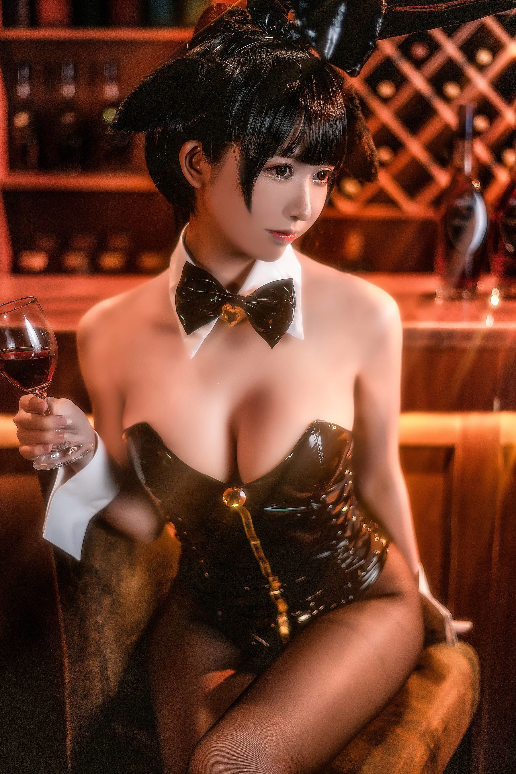 超人气Coser 鳗鱼霏儿&猫九酱 - 兔女郎