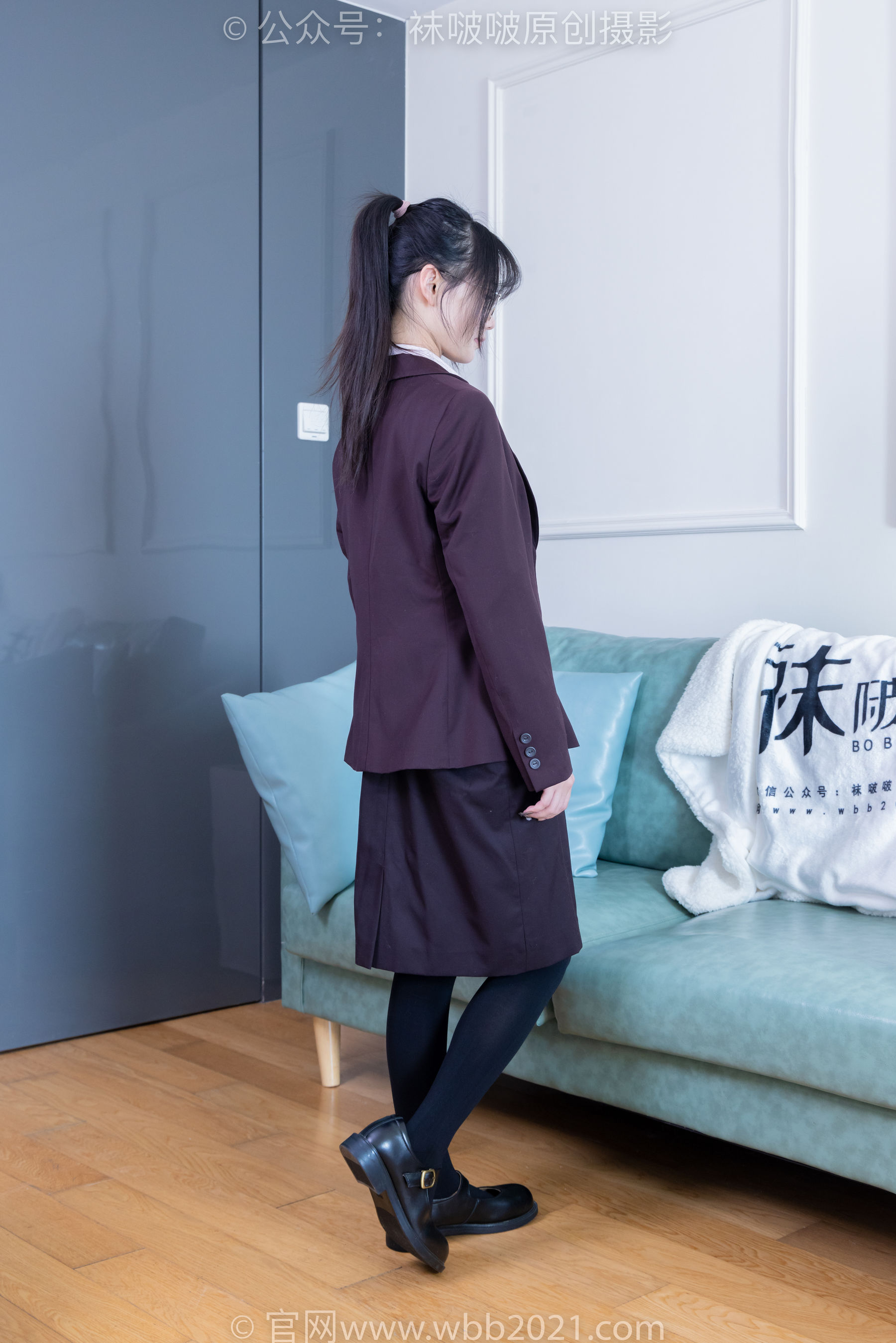 BoBoSocks袜啵啵 No.362 甜甜圈 -两双皮鞋、厚肉丝、厚黑丝、ol制服