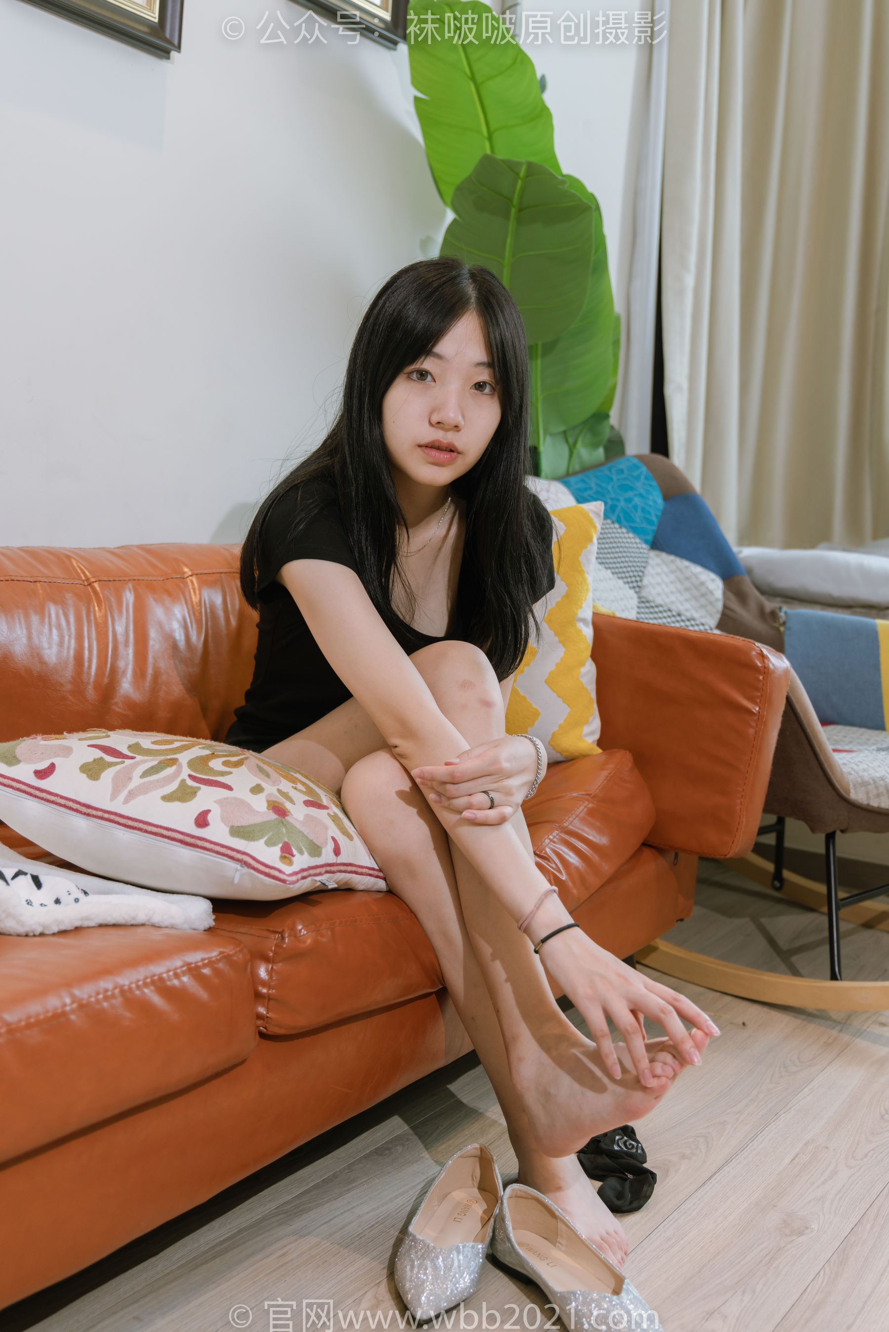 BoBoSocks袜啵啵 No.363 小甜豆 -两双平底鞋、黑色船袜、裸足