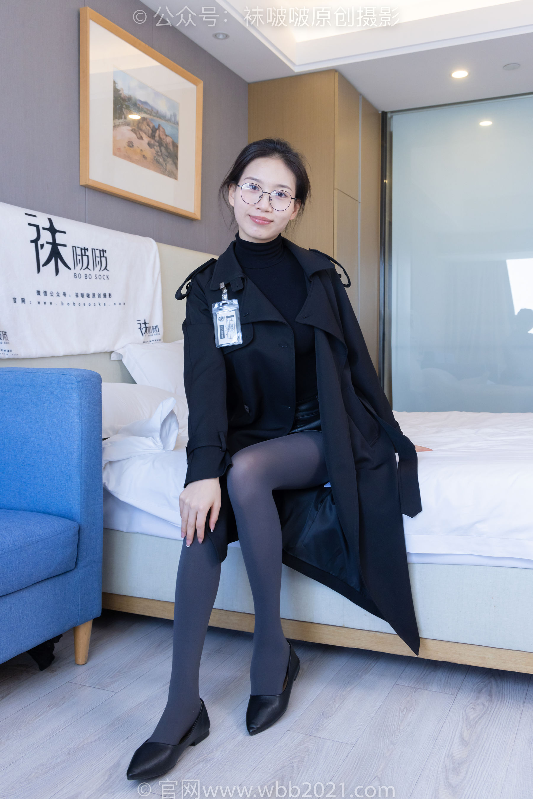 BoBoSocks袜啵啵 No.365 芝士 -短靴、平底鞋、厚黑丝、厚灰丝