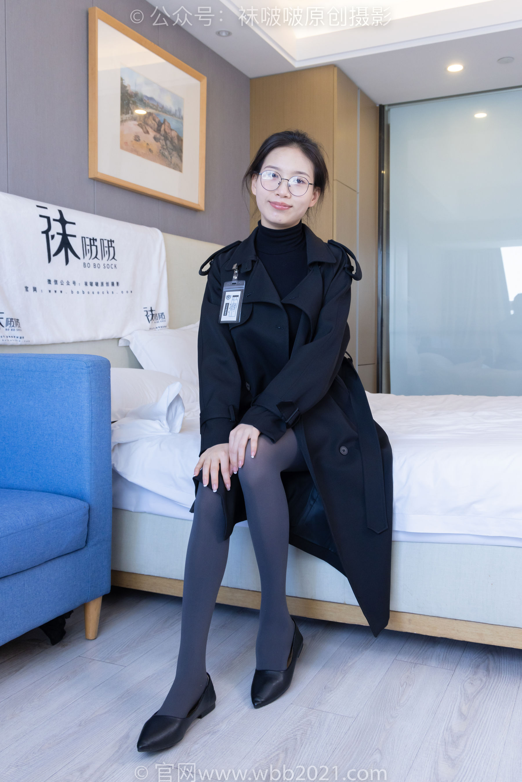 BoBoSocks袜啵啵 No.365 芝士 -短靴、平底鞋、厚黑丝、厚灰丝
