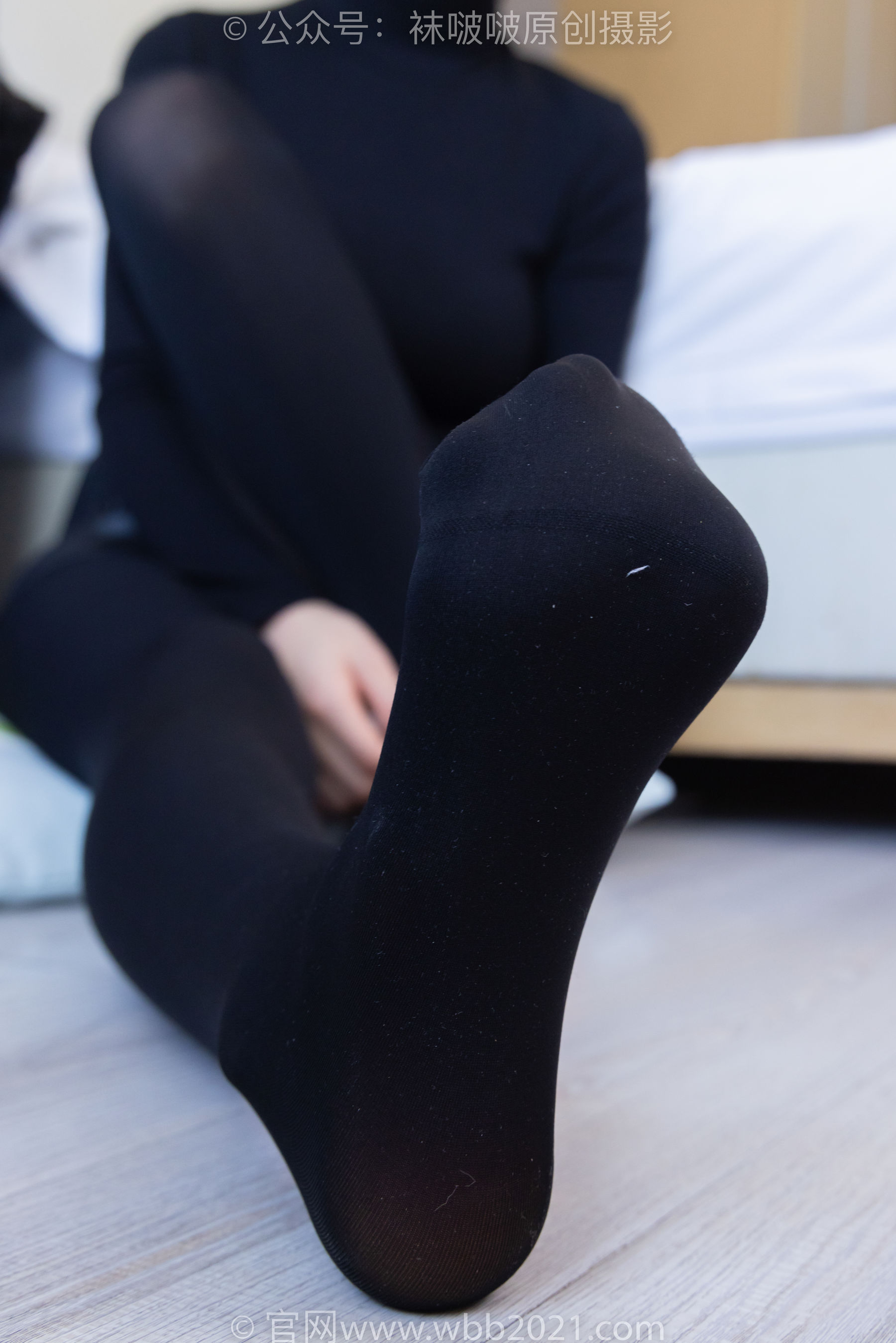 BoBoSocks袜啵啵 No.365 芝士 -短靴、平底鞋、厚黑丝、厚灰丝