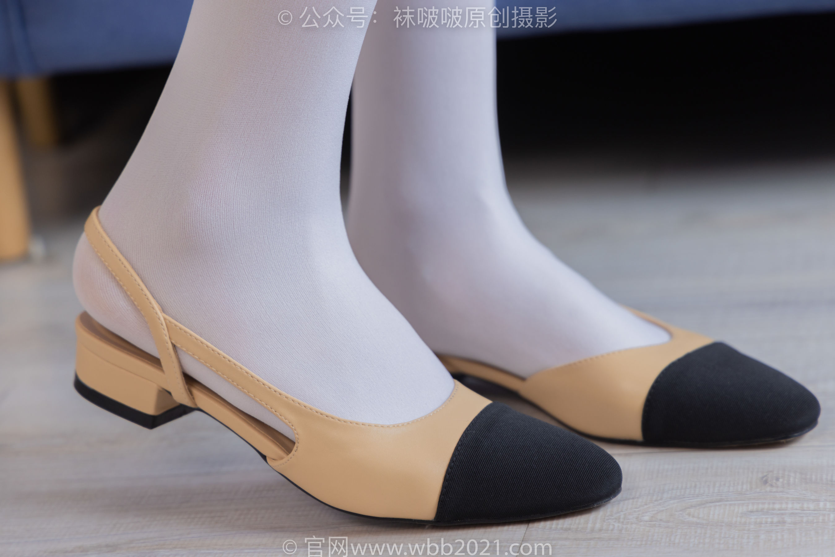 BoBoSocks袜啵啵 No.371 芝士 -平底鞋、高跟凉鞋、厚白丝小腿袜、短白丝