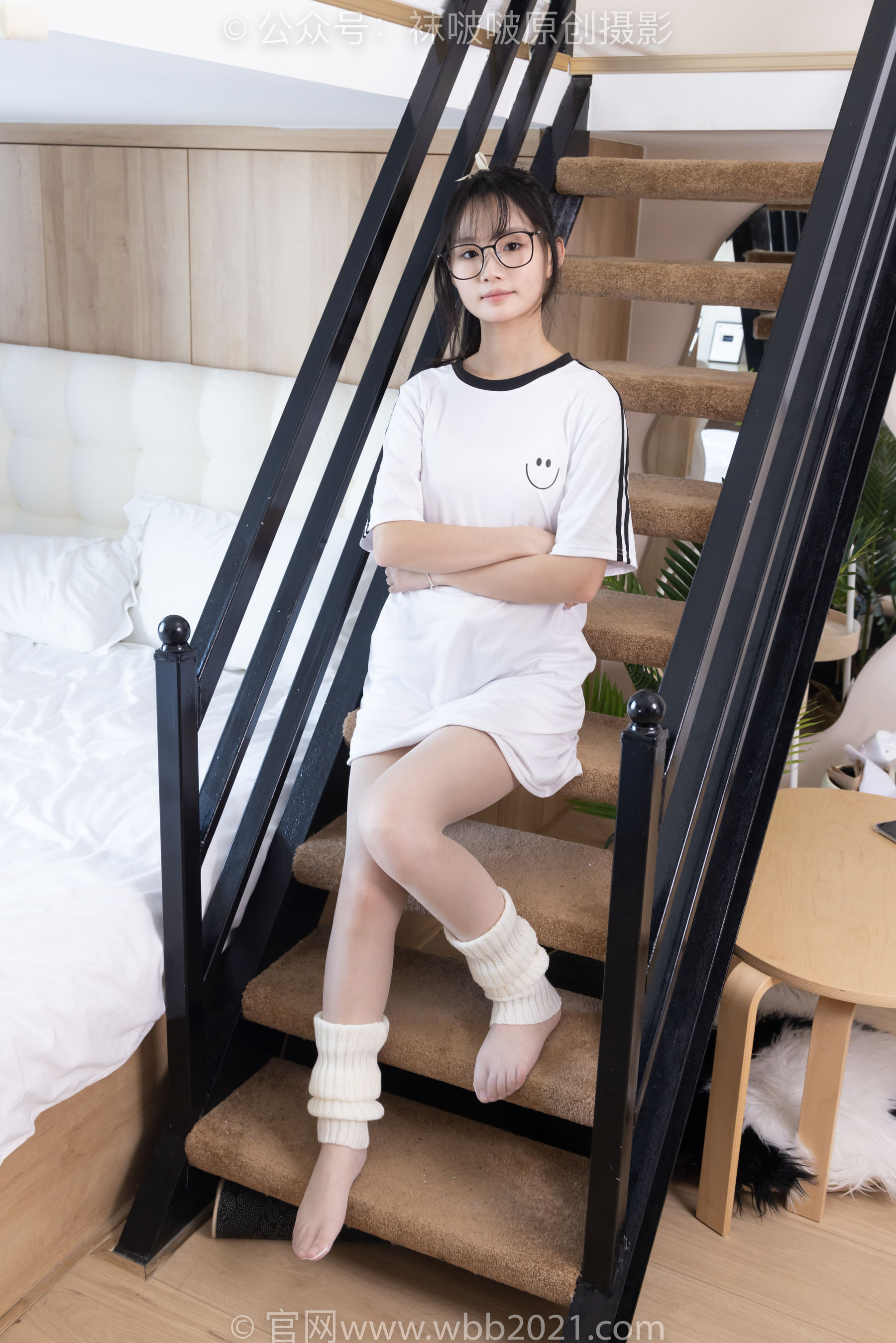BoBoSocks袜啵啵 No.376 甜甜圈 -运动鞋、堆堆袜套、白丝