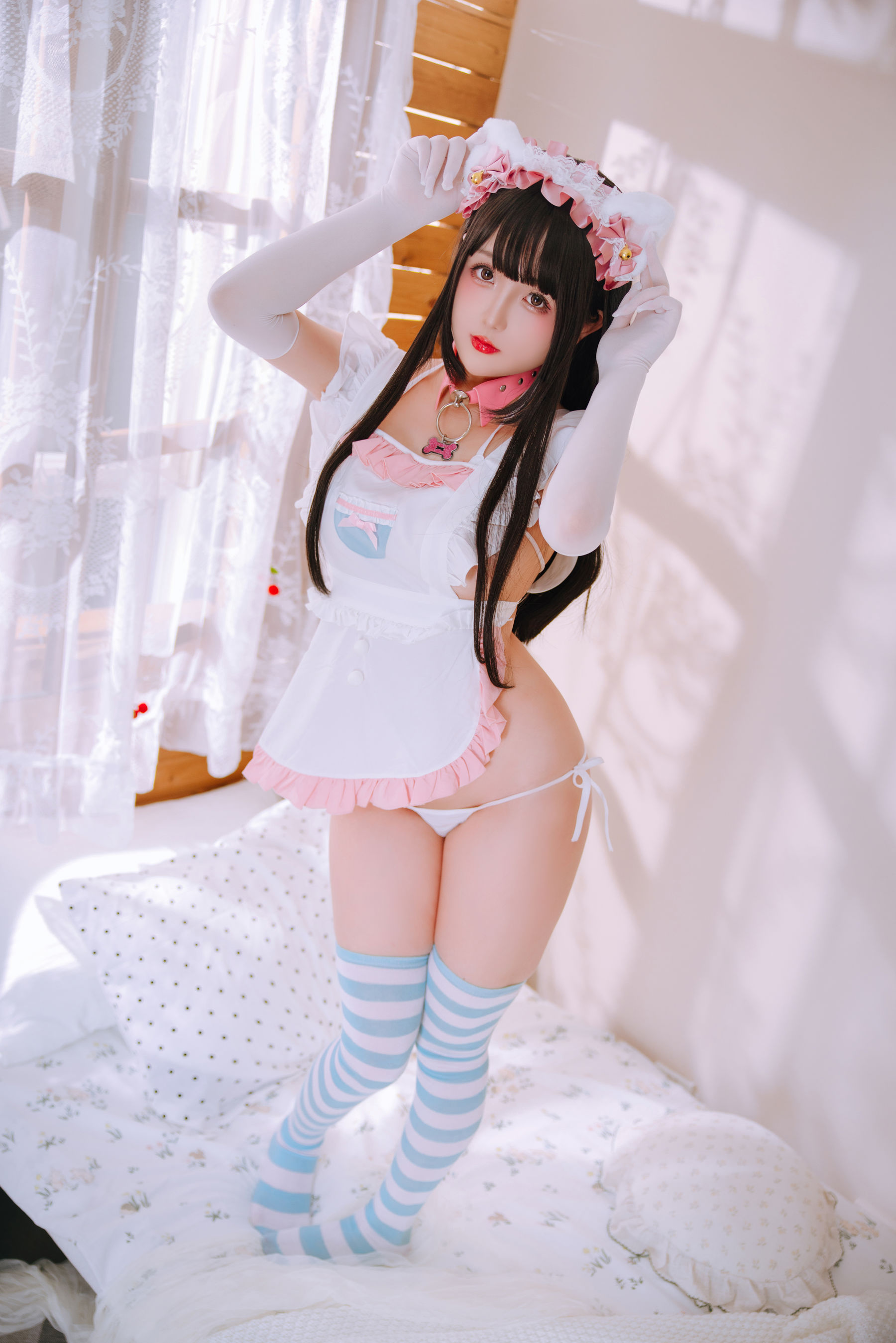 Cosplay 日奈娇 - 兔尾女仆