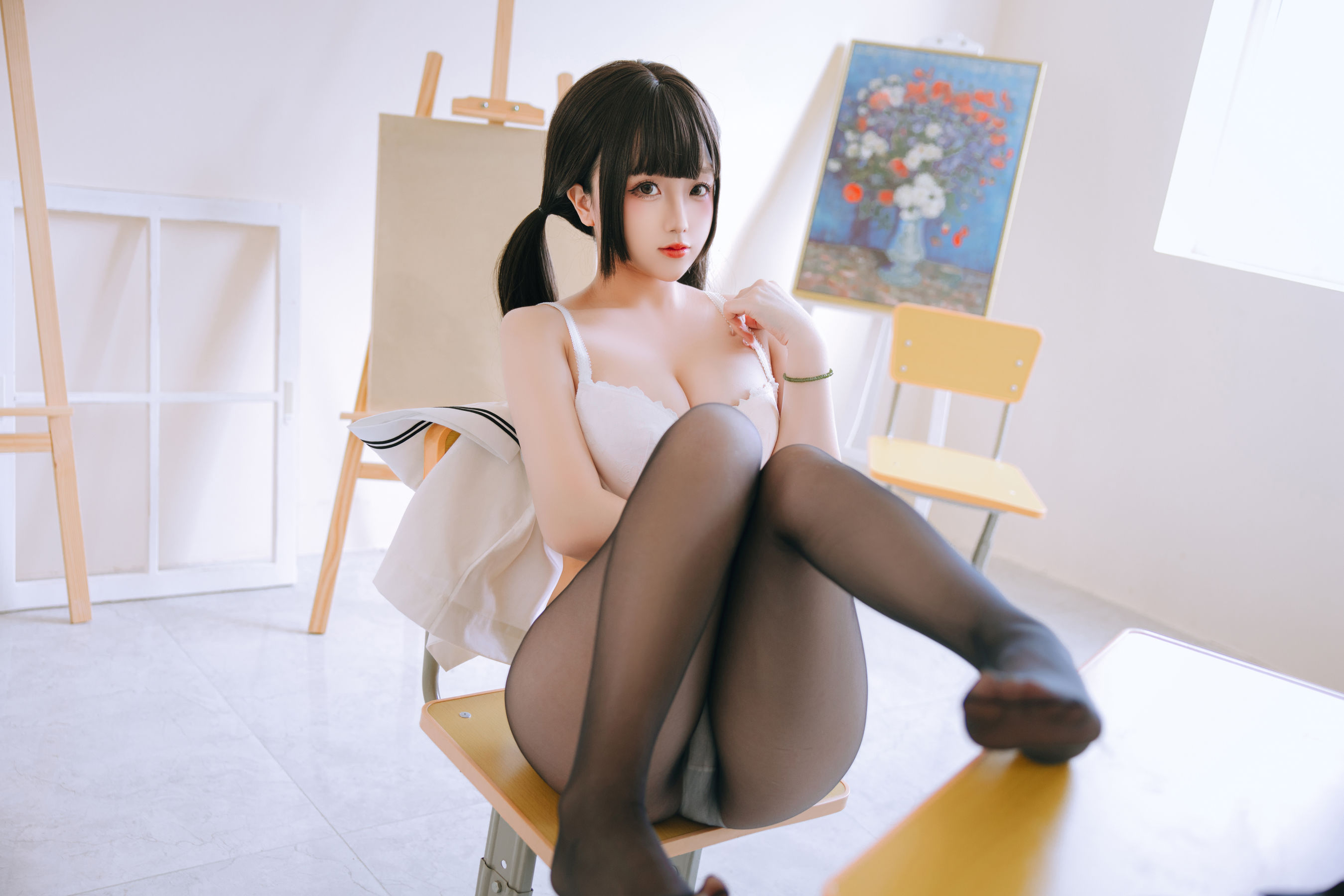 Cosplay 日奈娇 - 放学后