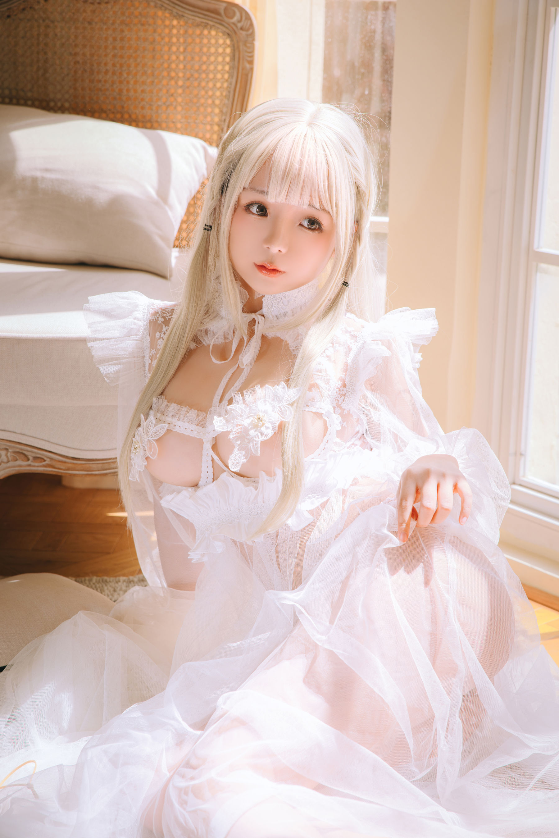Cosplay 日奈娇 - 白纱衣
