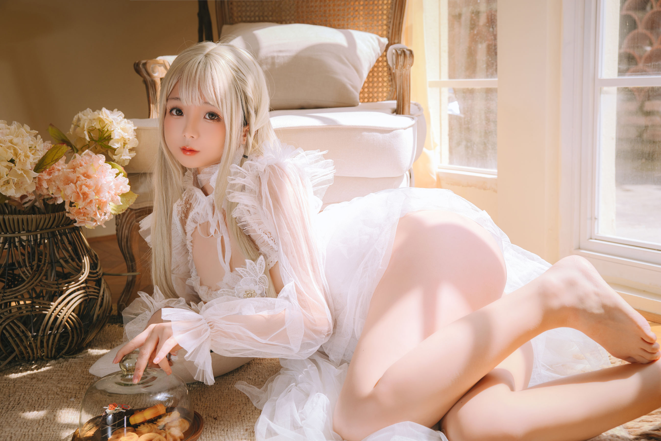 Cosplay 日奈娇 - 白纱衣