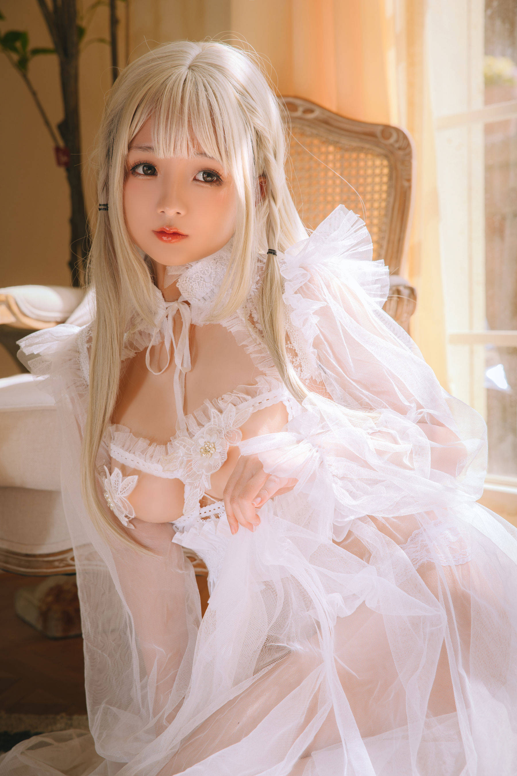 Cosplay 日奈娇 - 白纱衣