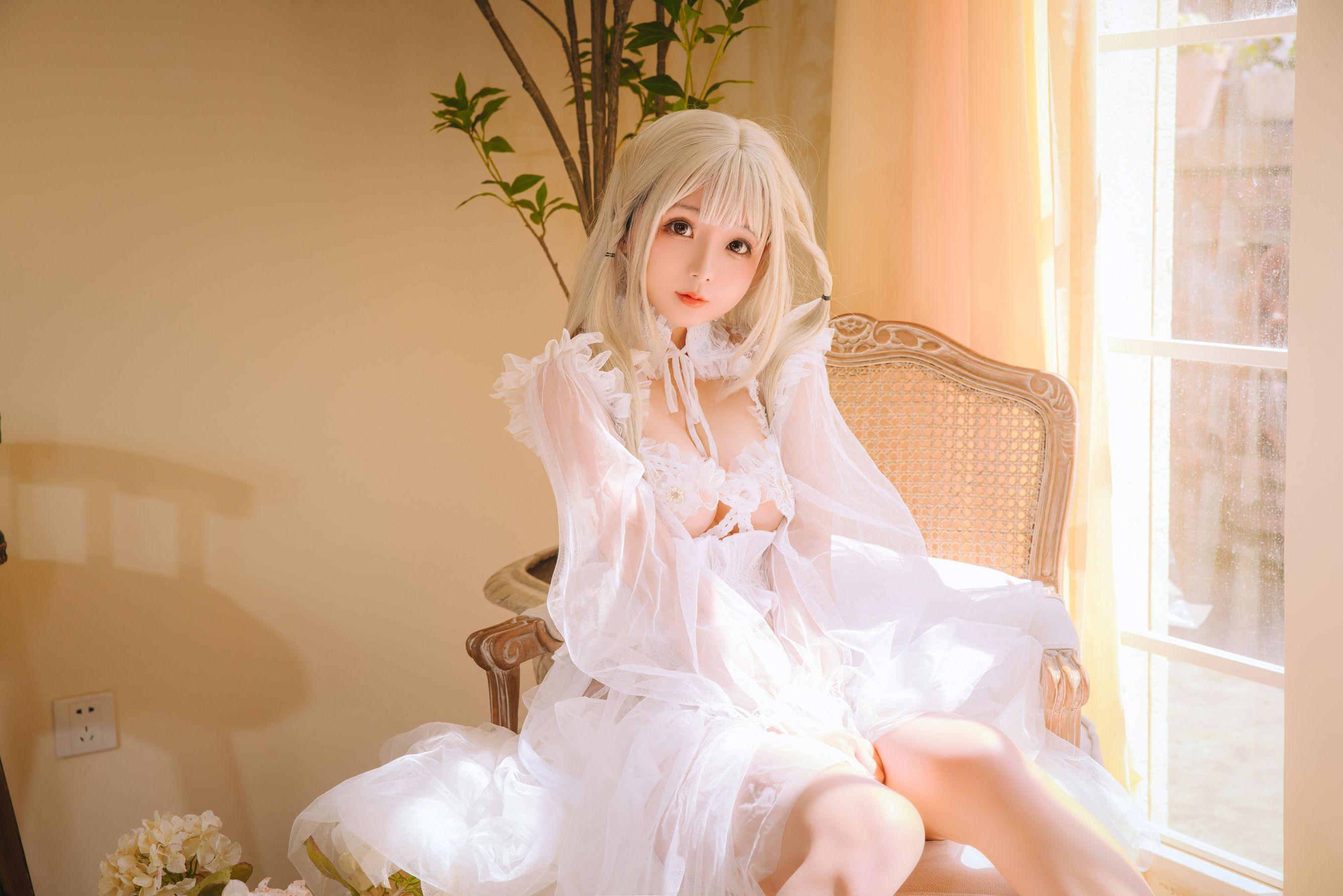 Cosplay 日奈娇 - 白纱衣