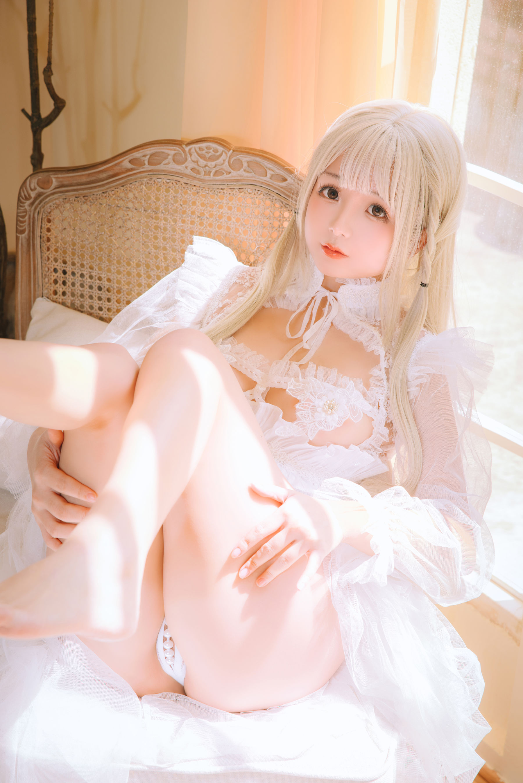 Cosplay 日奈娇 - 白纱衣