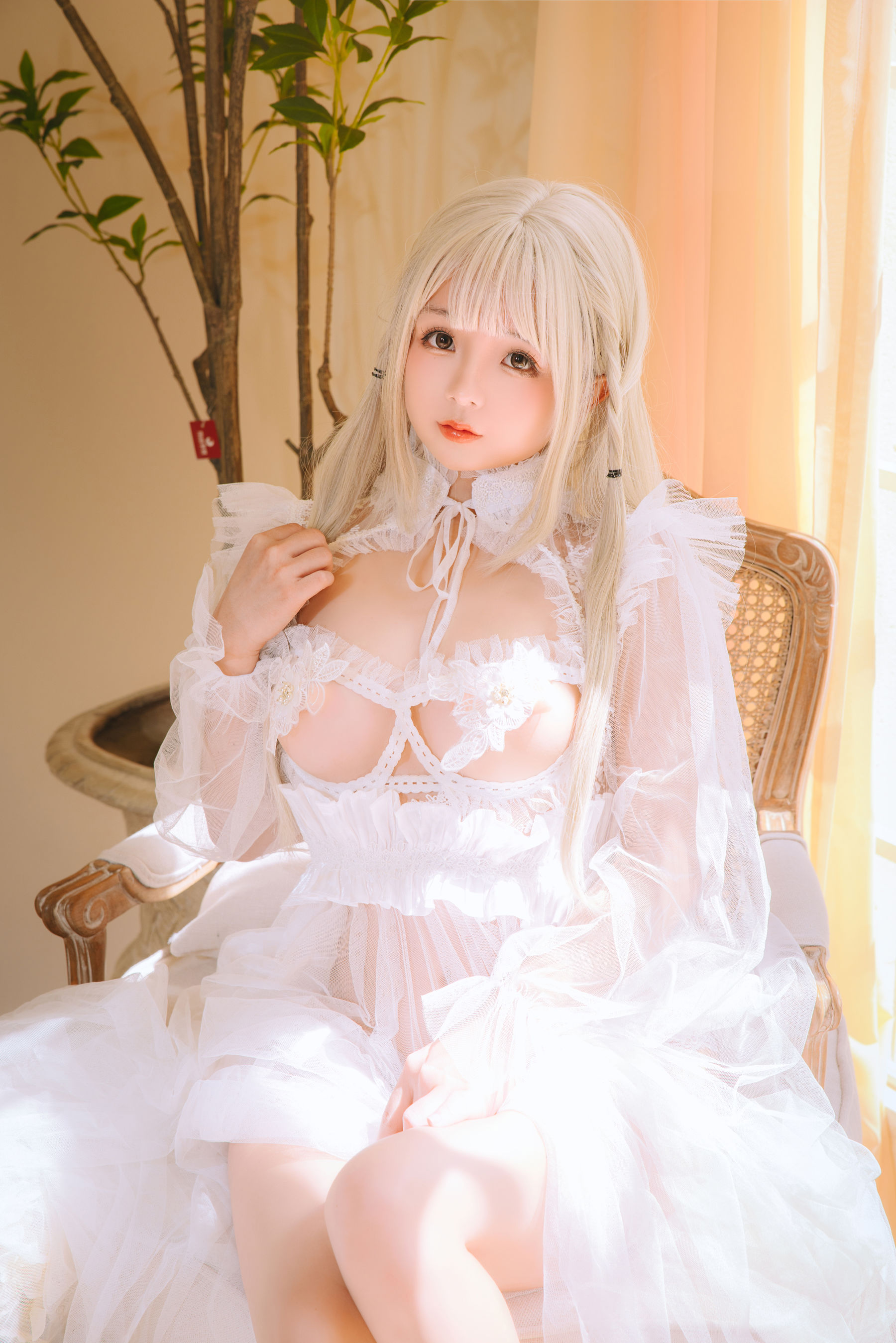 Cosplay 日奈娇 - 白纱衣