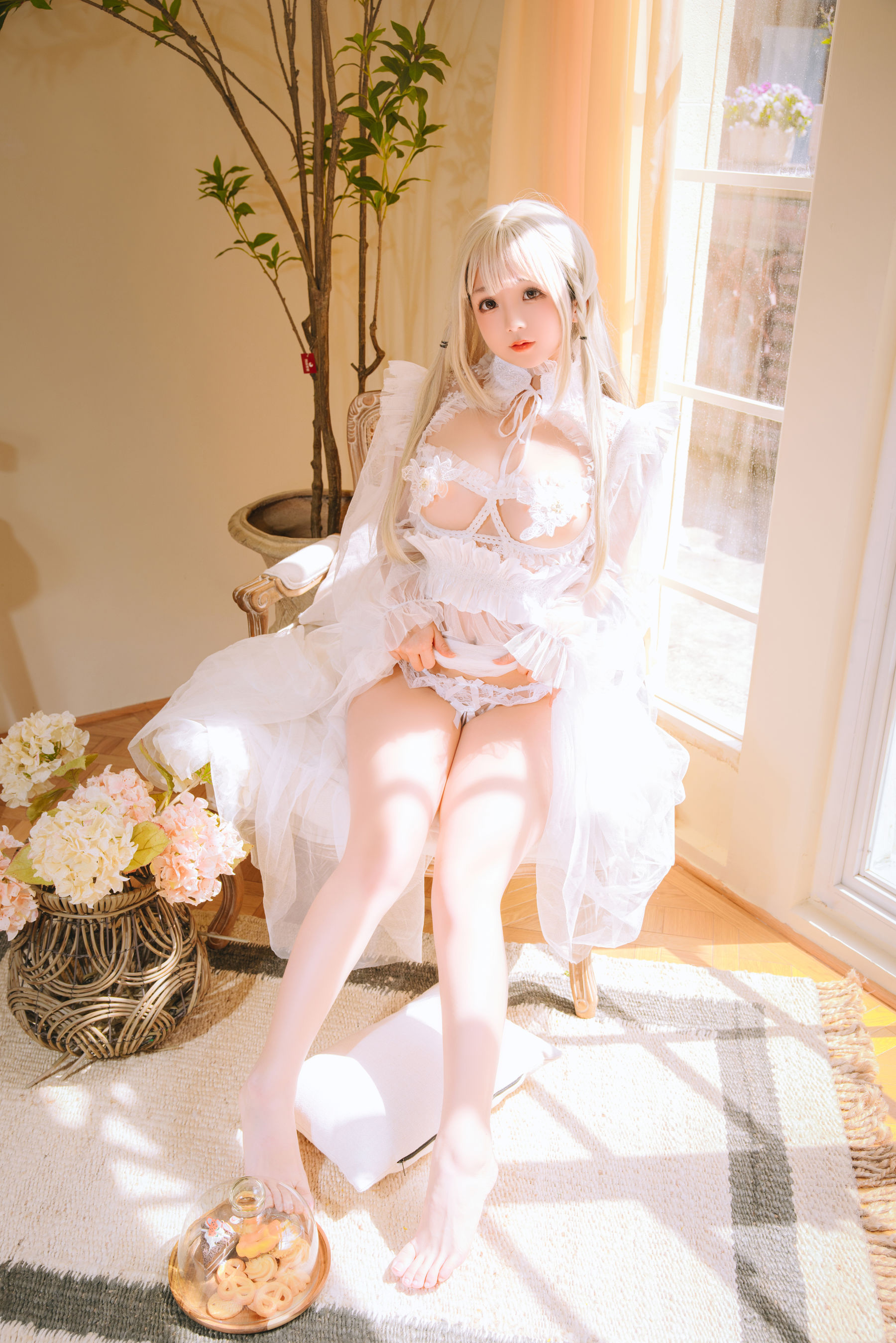 Cosplay 日奈娇 - 白纱衣
