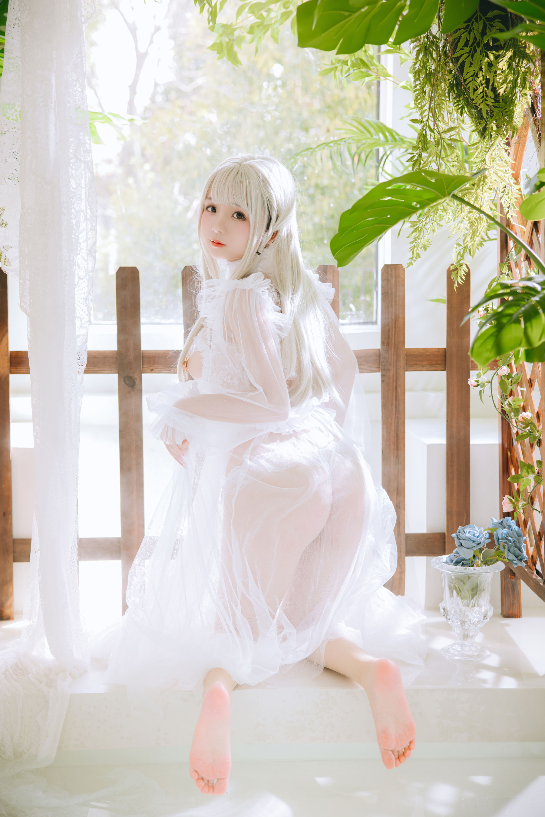 Cosplay 日奈娇 - 白纱衣
