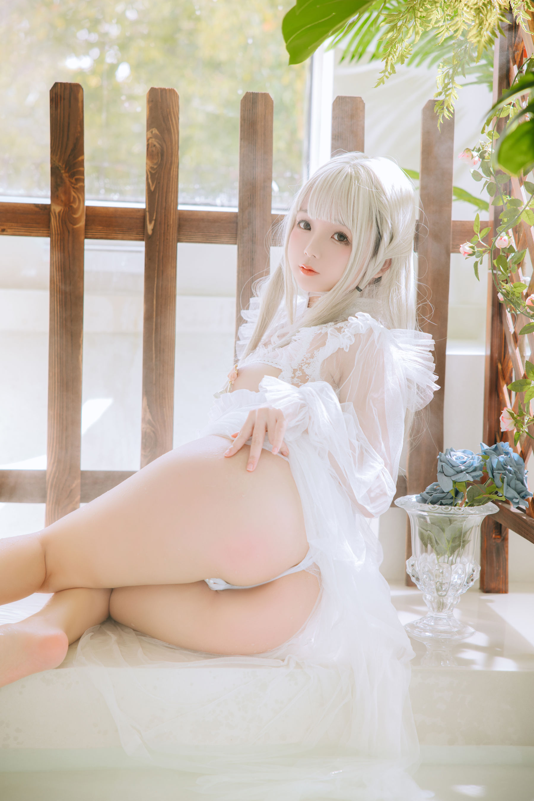 Cosplay 日奈娇 - 白纱衣