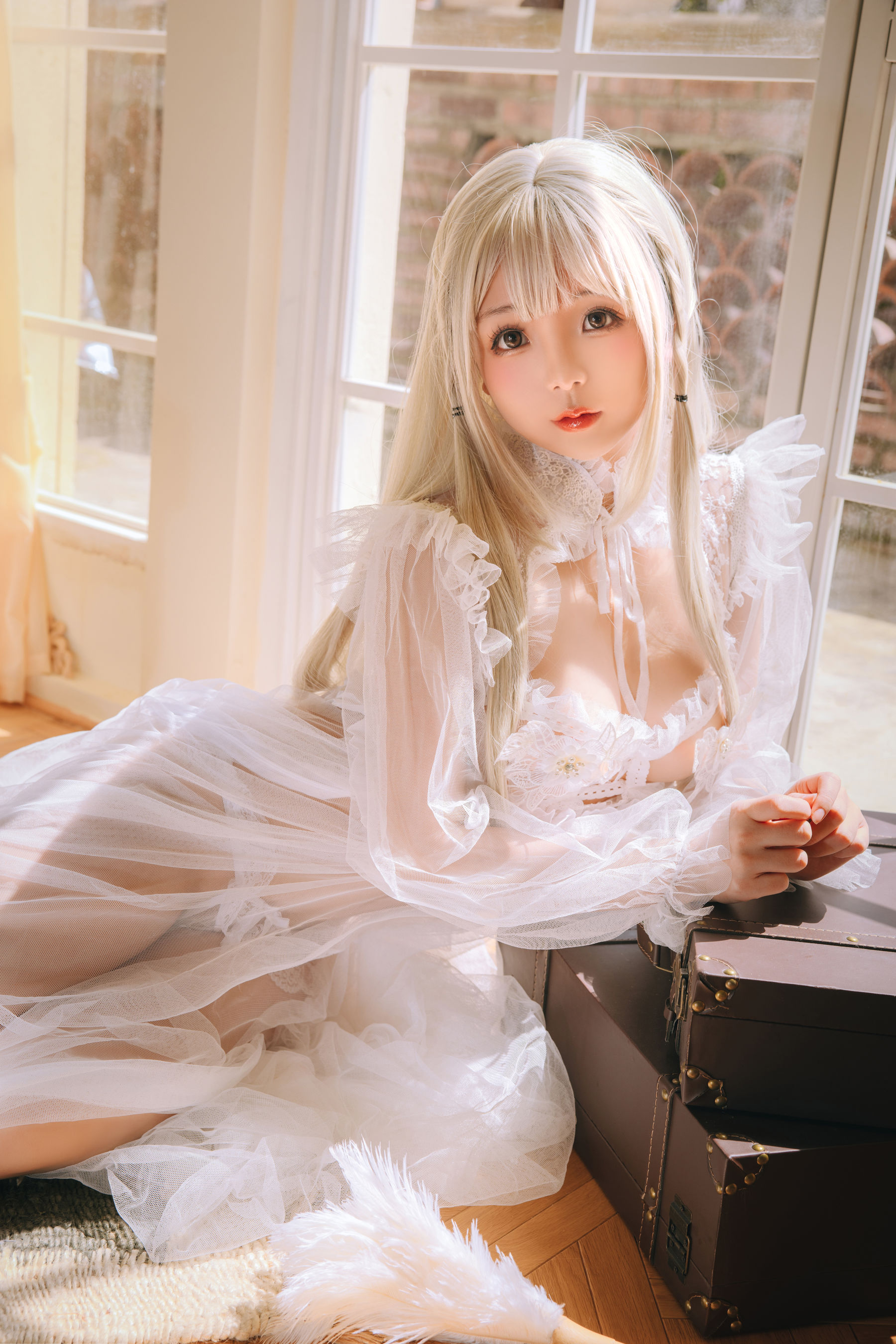 Cosplay 日奈娇 - 白纱衣