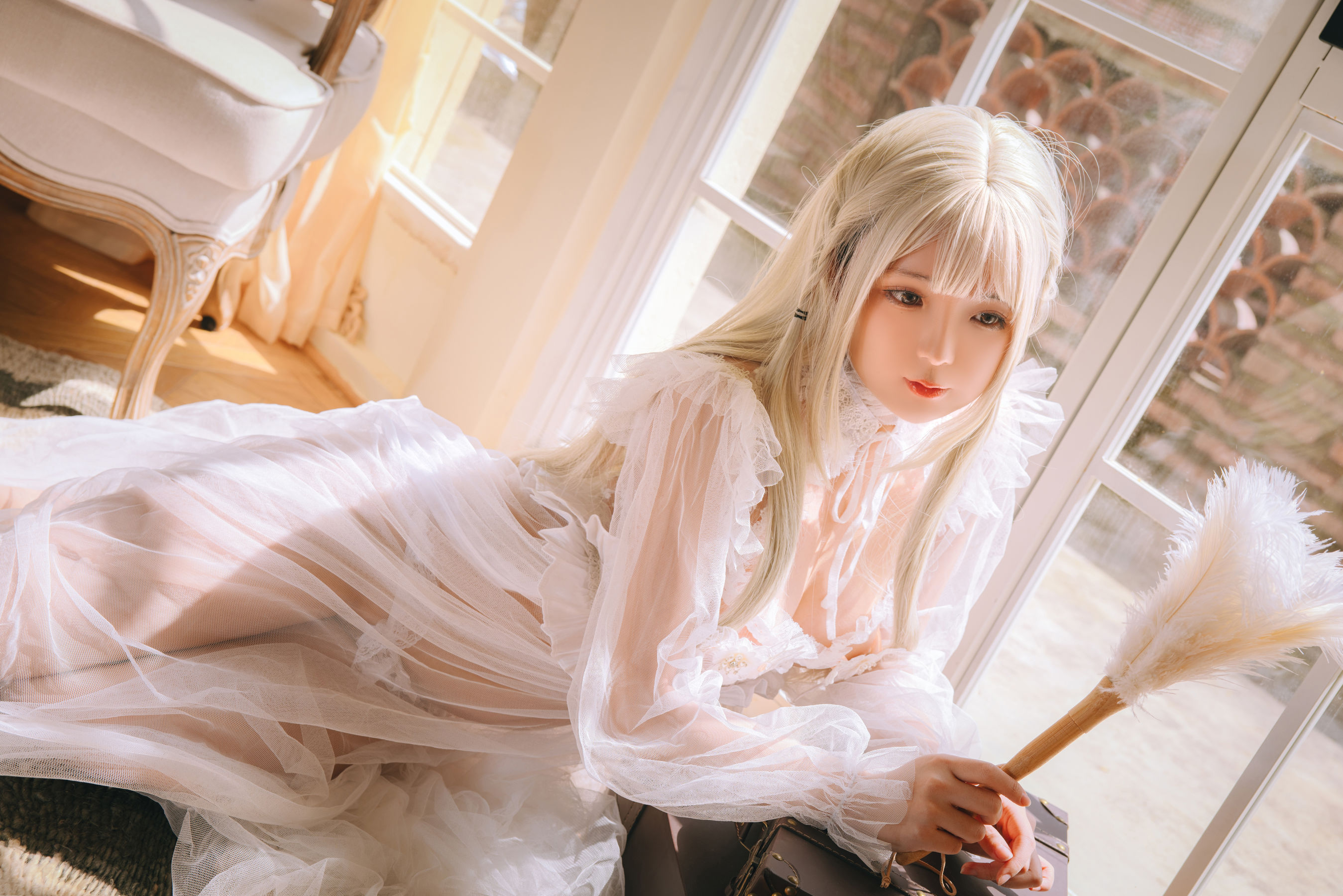 Cosplay 日奈娇 - 白纱衣