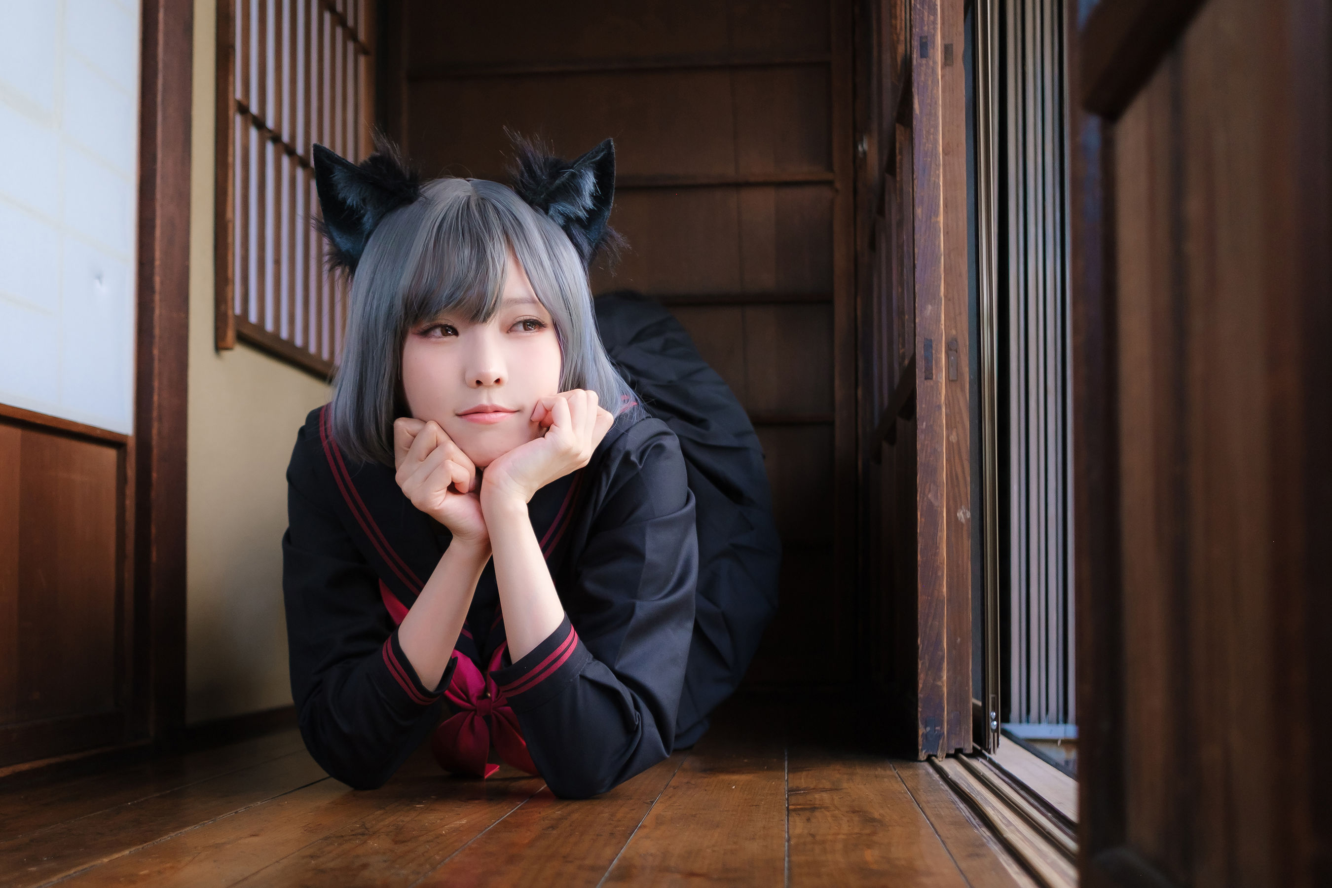 Ely_eee (ElyEE子) - Veranda Black Cat緣廊黑貓