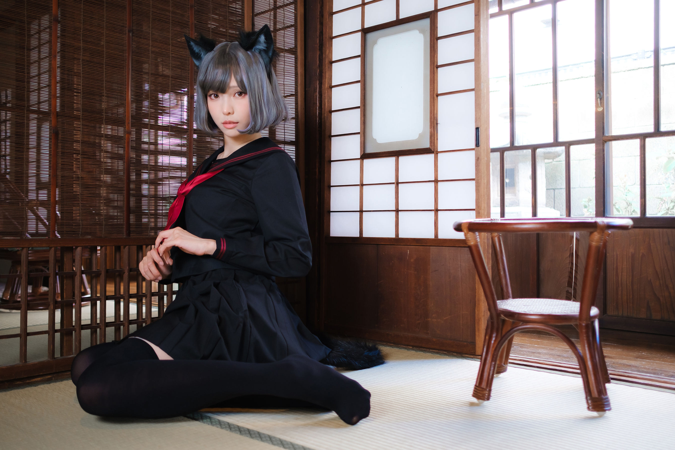 Ely_eee (ElyEE子) - Veranda Black Cat緣廊黑貓