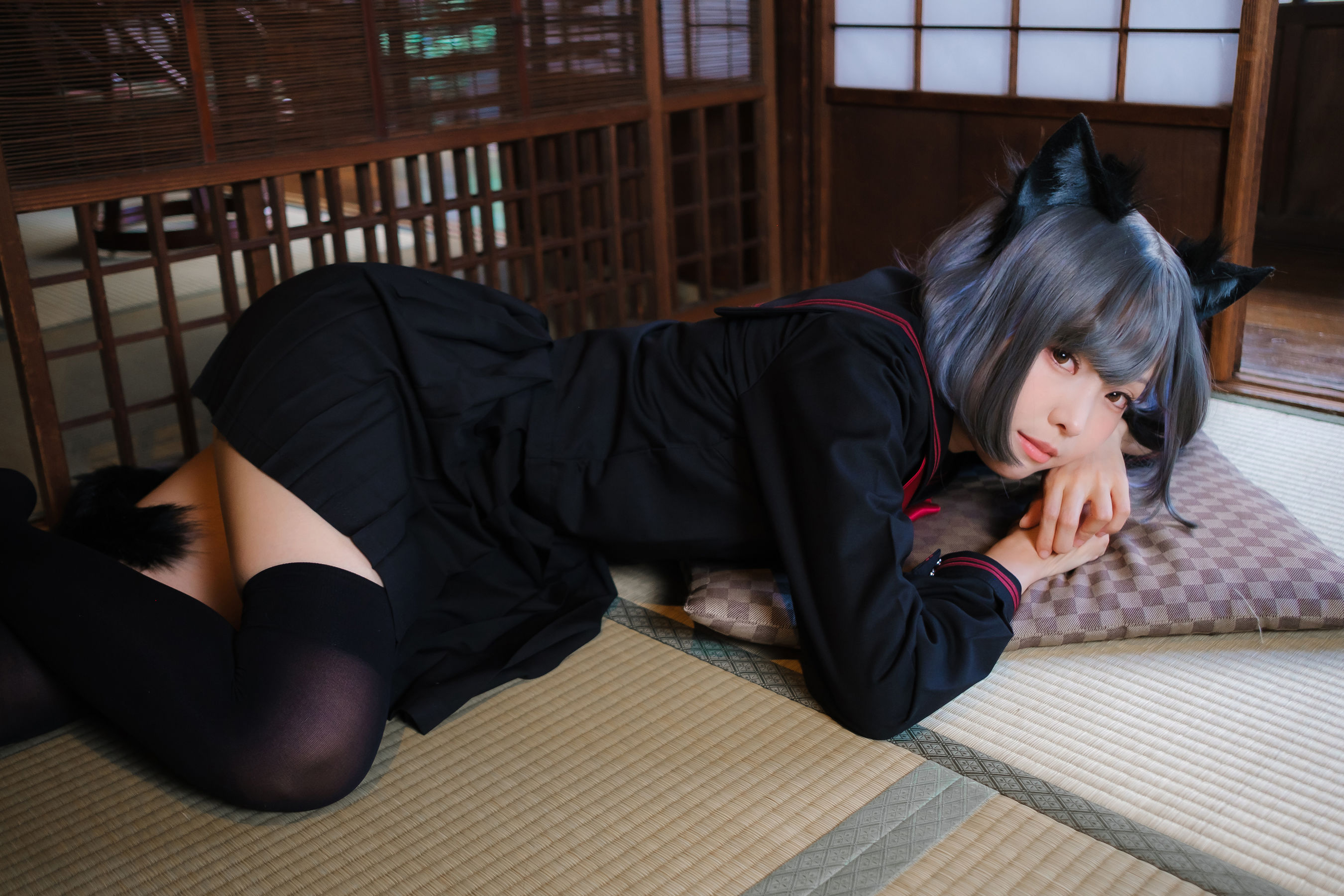Ely_eee (ElyEE子) - Veranda Black Cat緣廊黑貓