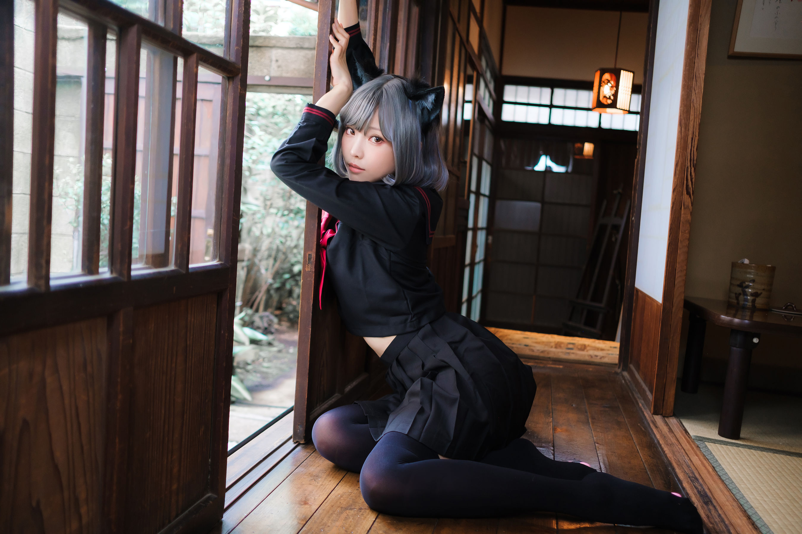 Ely_eee (ElyEE子) - Veranda Black Cat緣廊黑貓