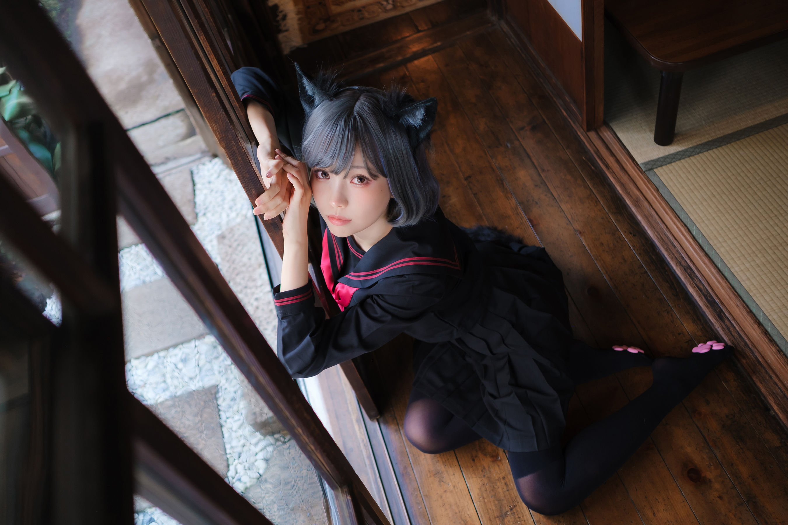 Ely_eee (ElyEE子) - Veranda Black Cat緣廊黑貓
